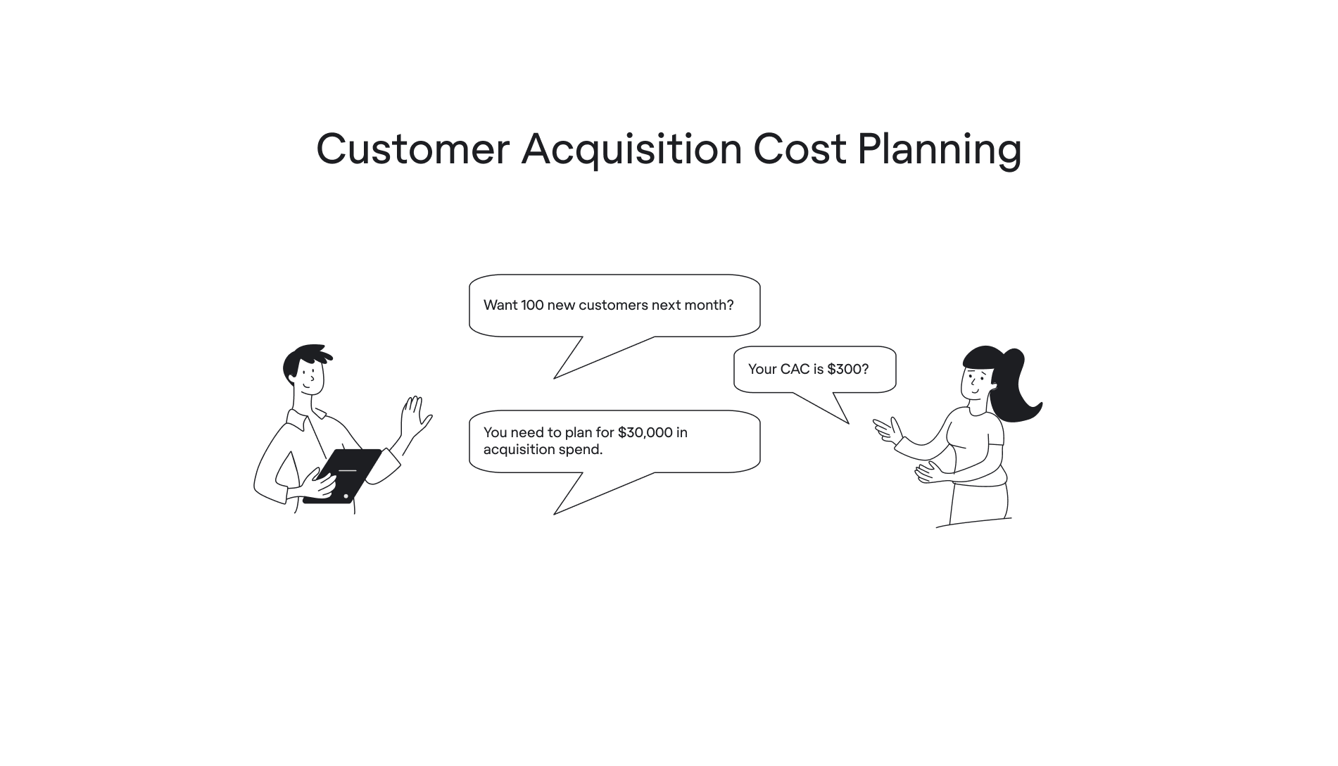 Customer acquisition cost planning