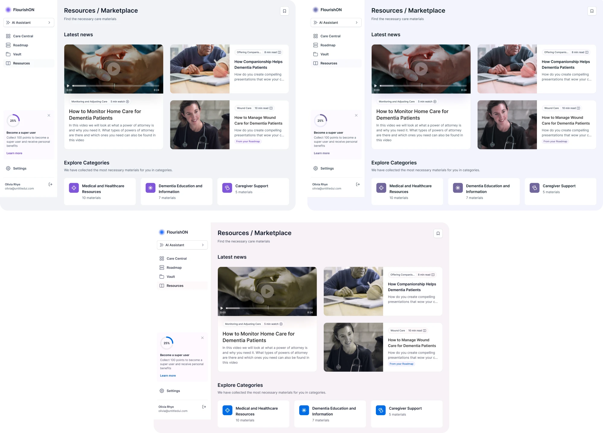 Progress indicators tested for color accessibility