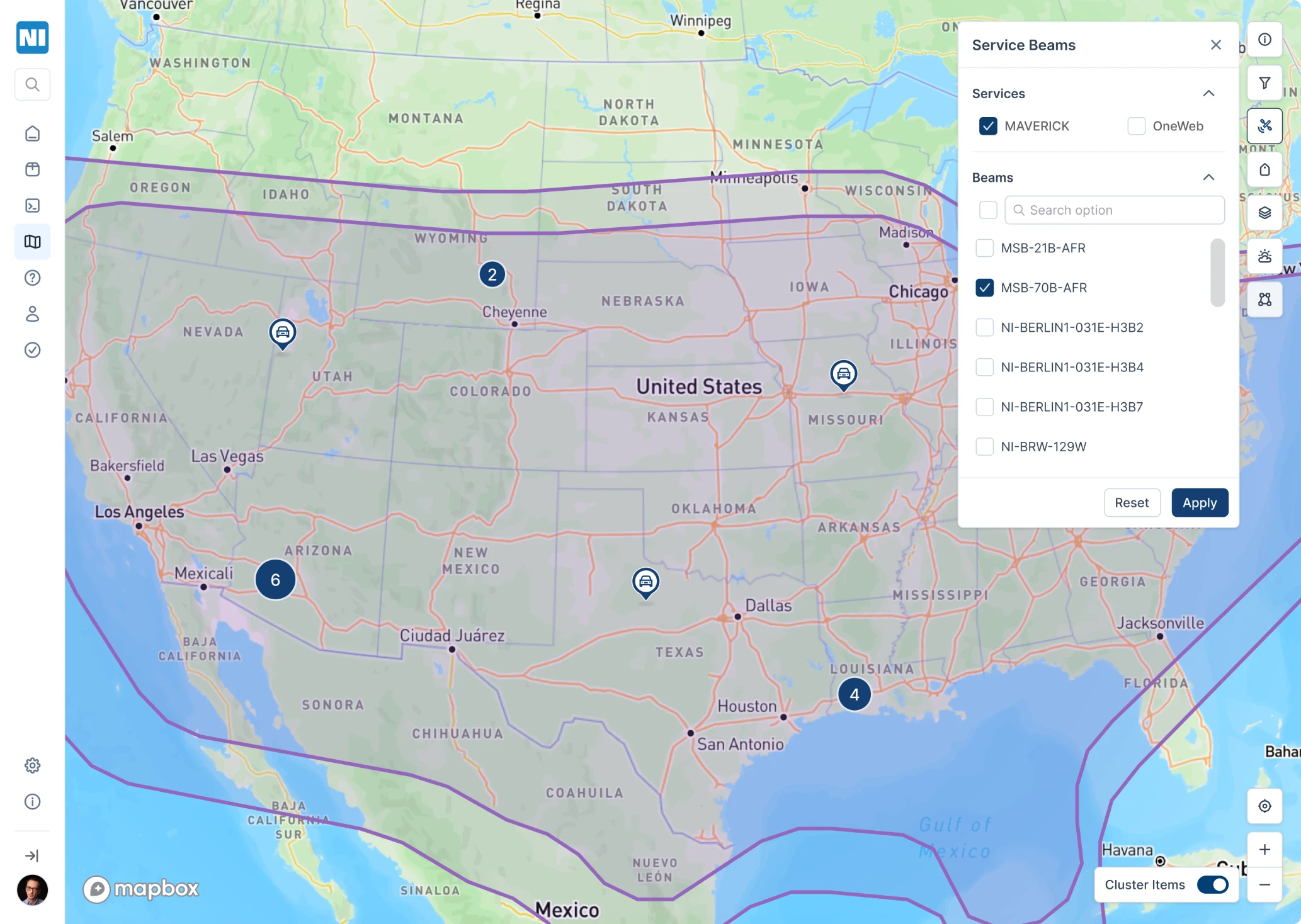 Geographic zone filtering for Network Innovations