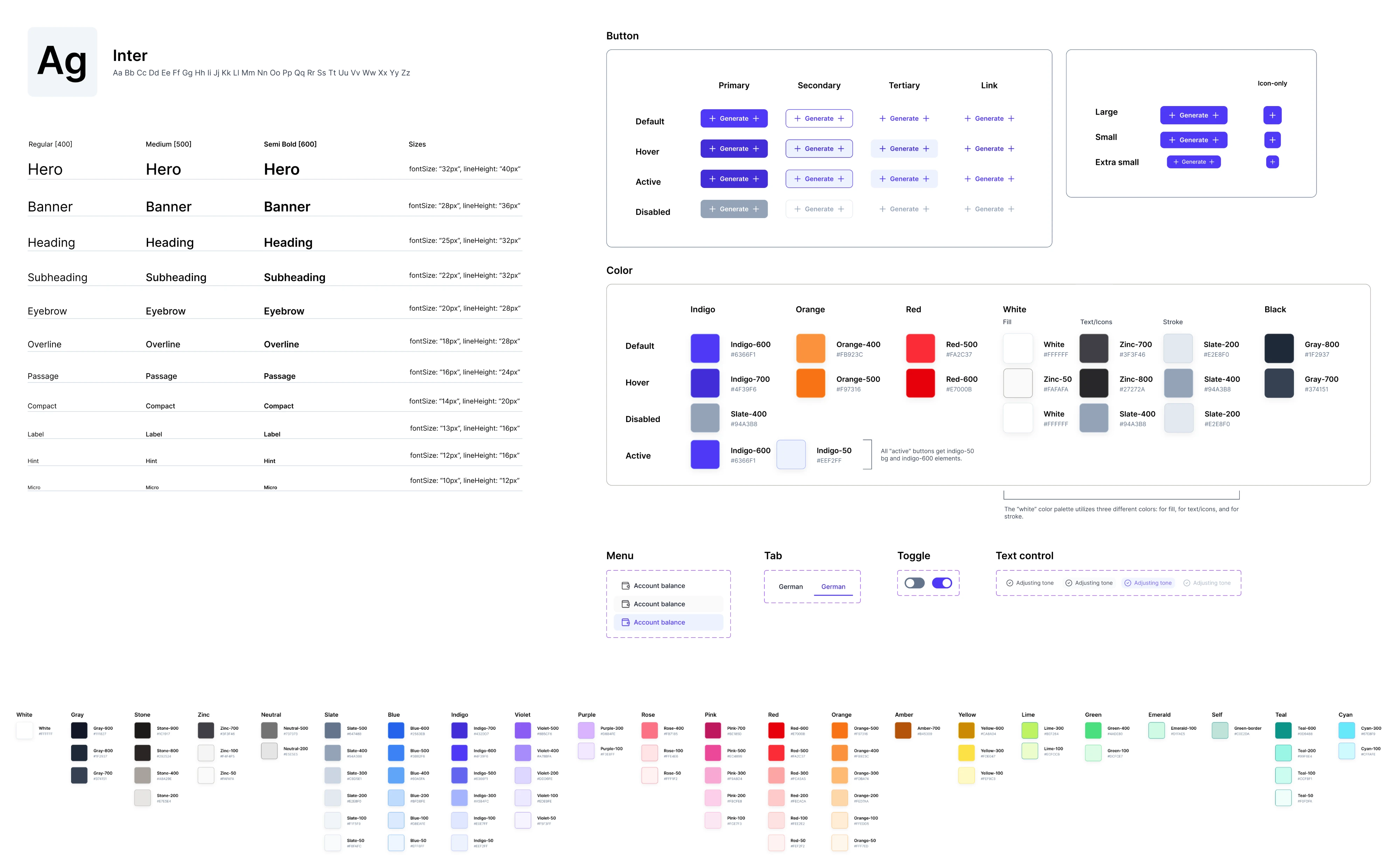 Design system example