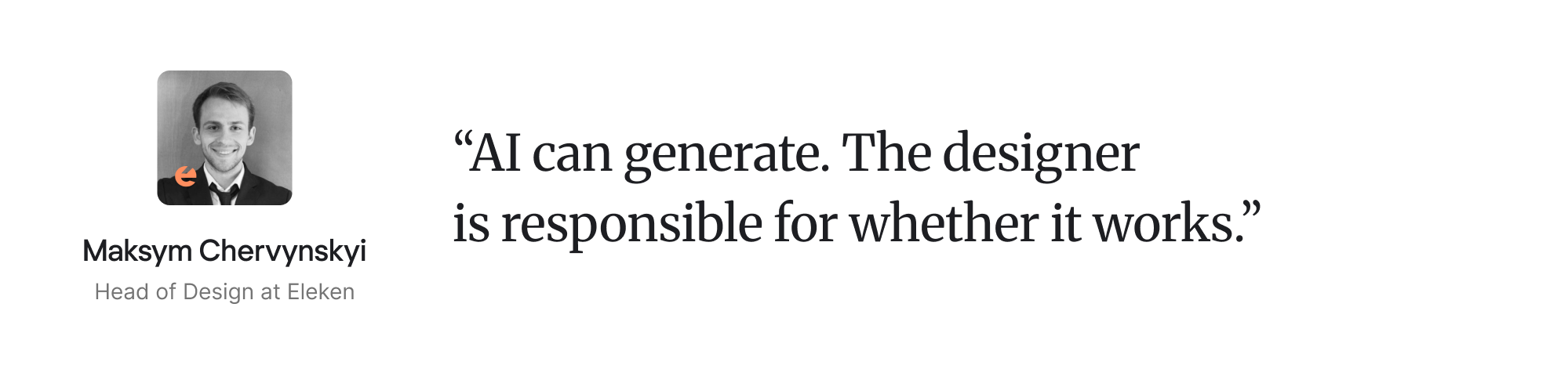 design expert quote on designer's role in AI product design