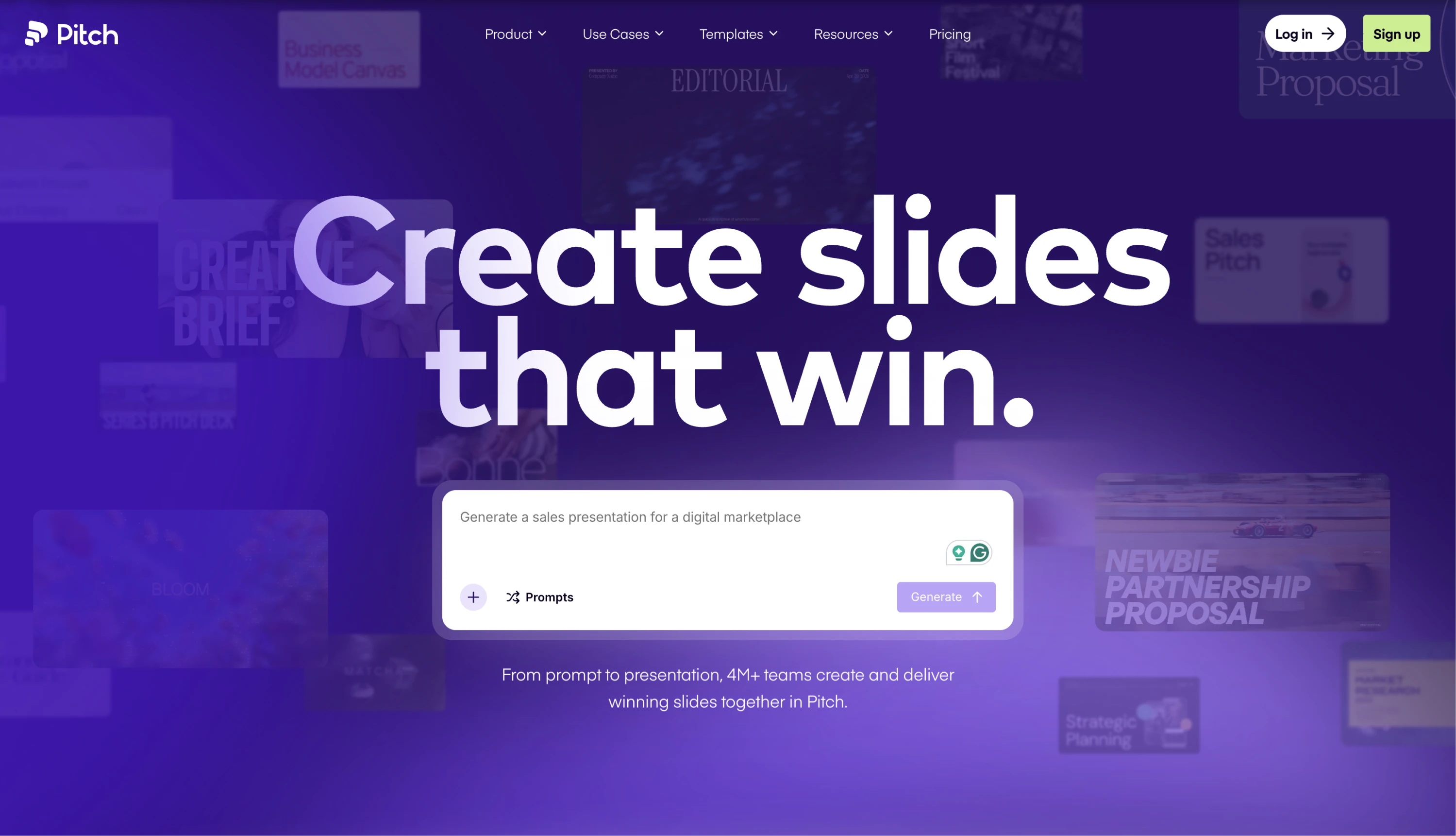 Pitch website