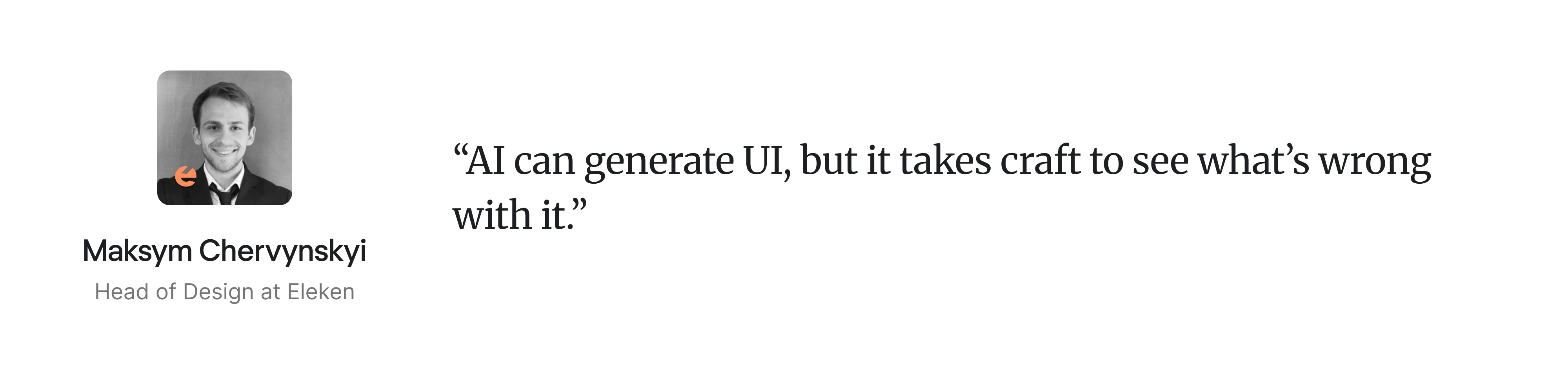 design expert quote on challenges of AI in UX design