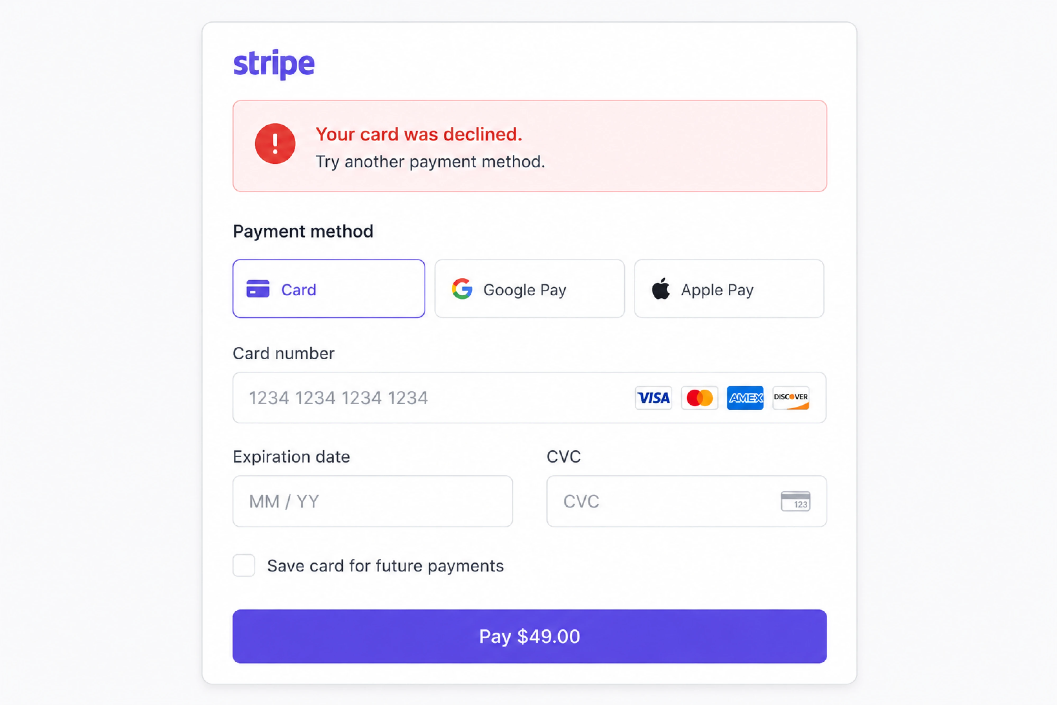 stripe alert ui example