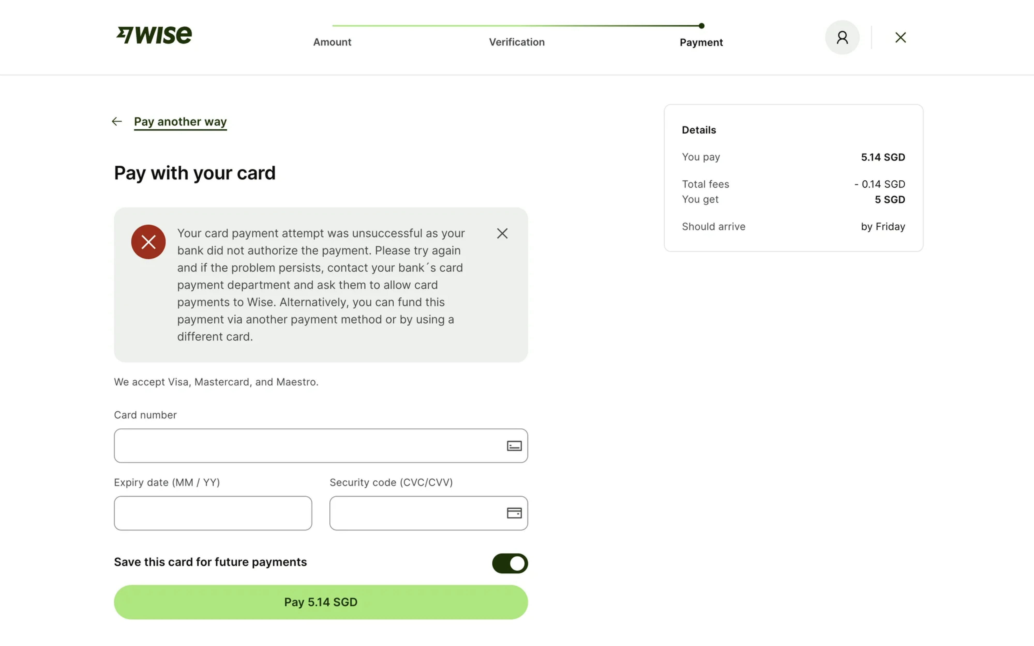wise alert ui example