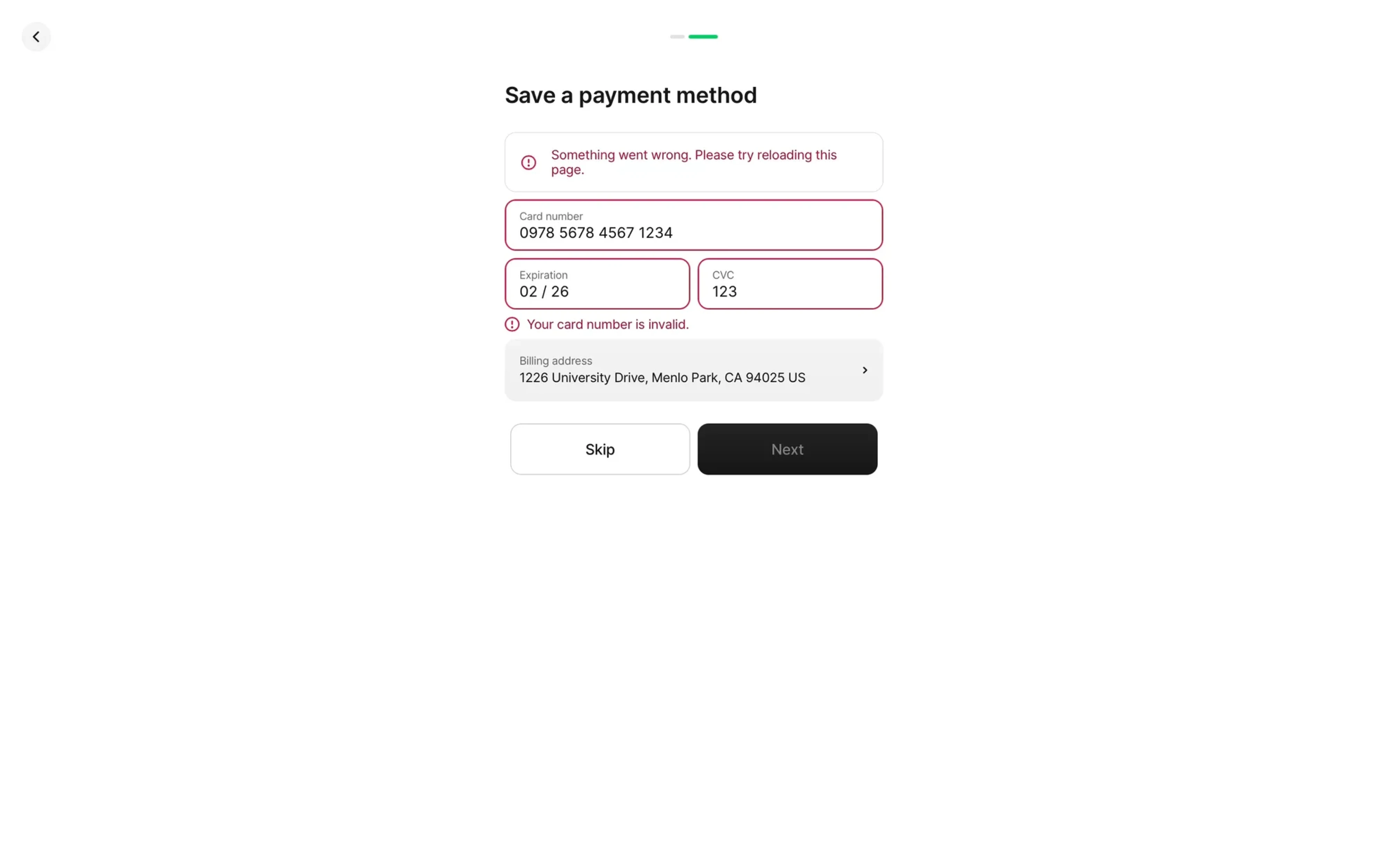 inline alert example