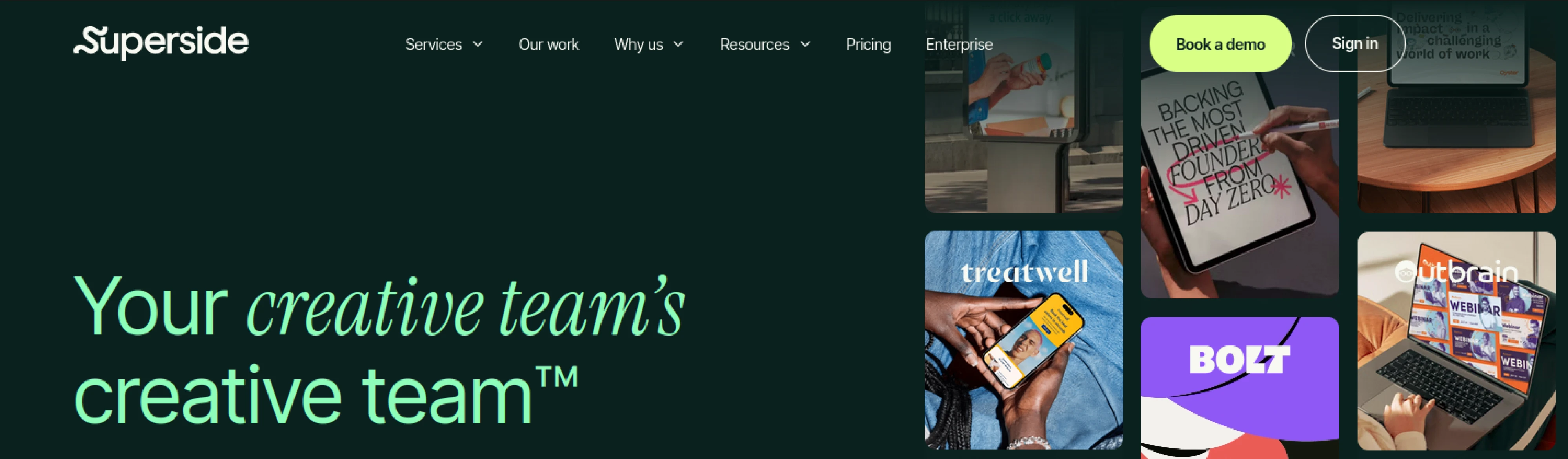 Superside SaaS Design Subscription Agency