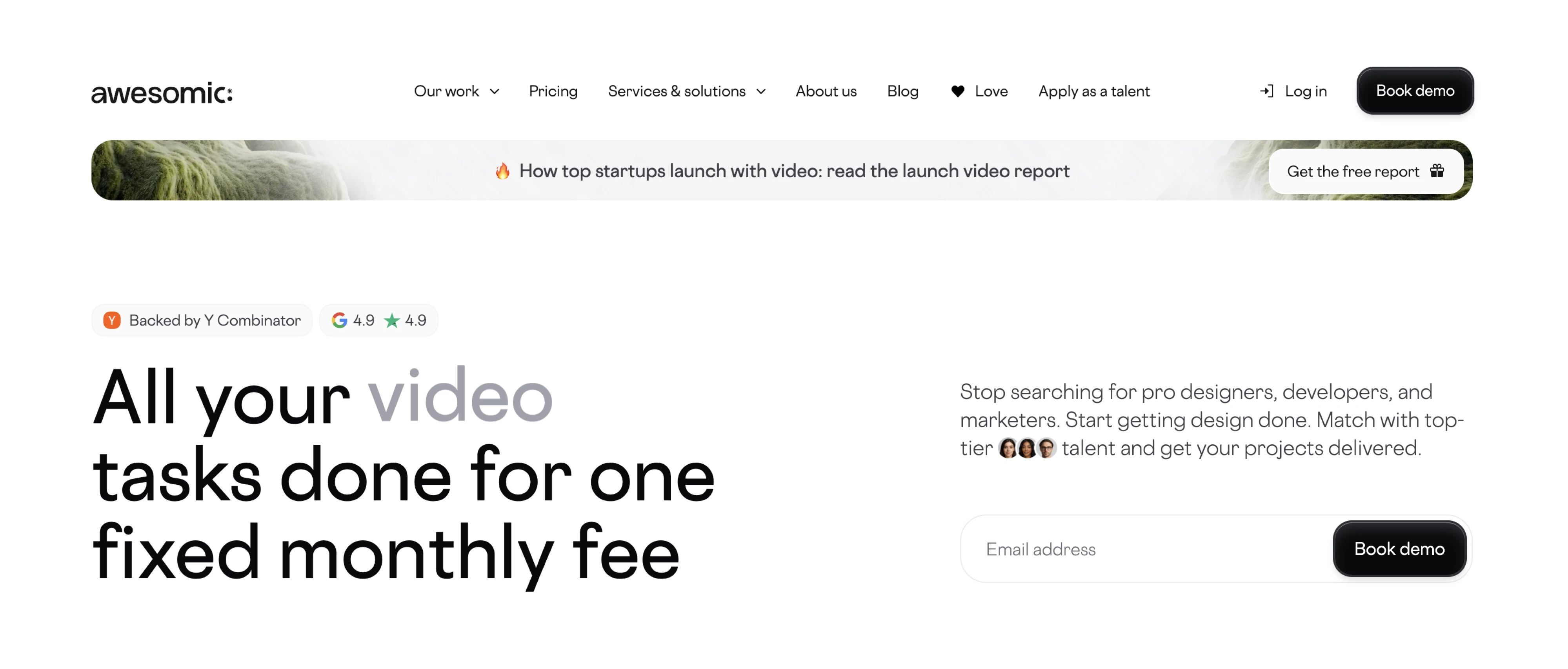 Awesomic SaaS Design Subscription Agency