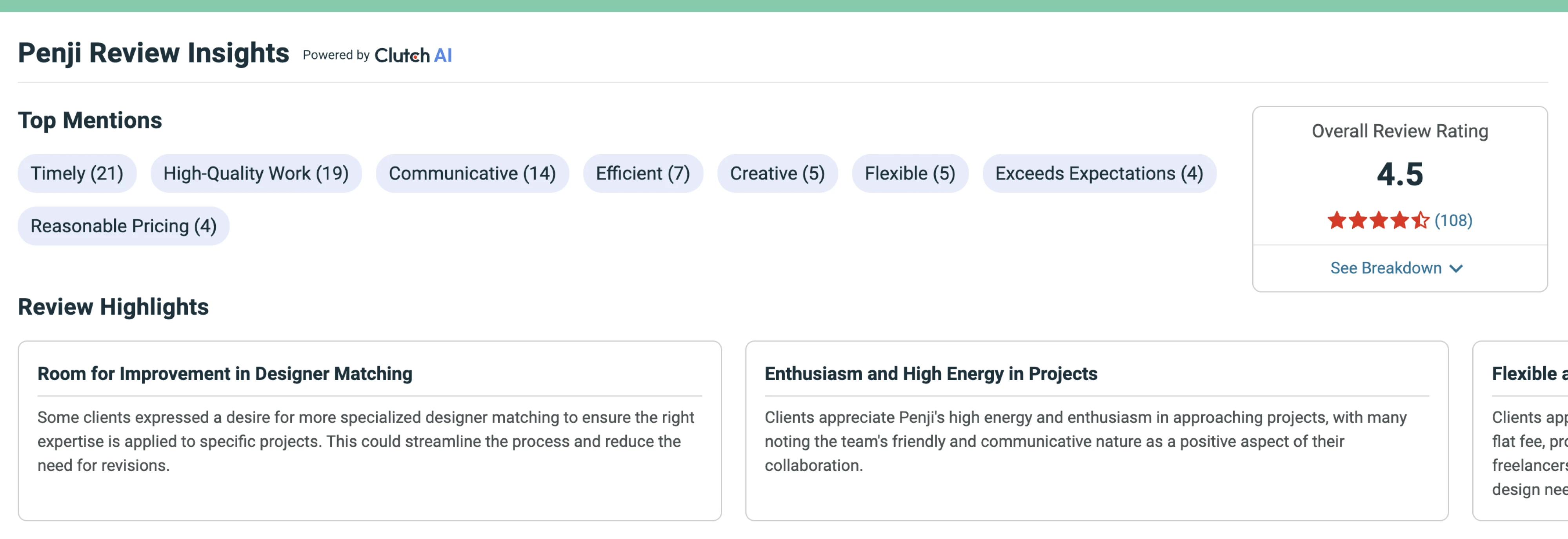 Penji Review Insights