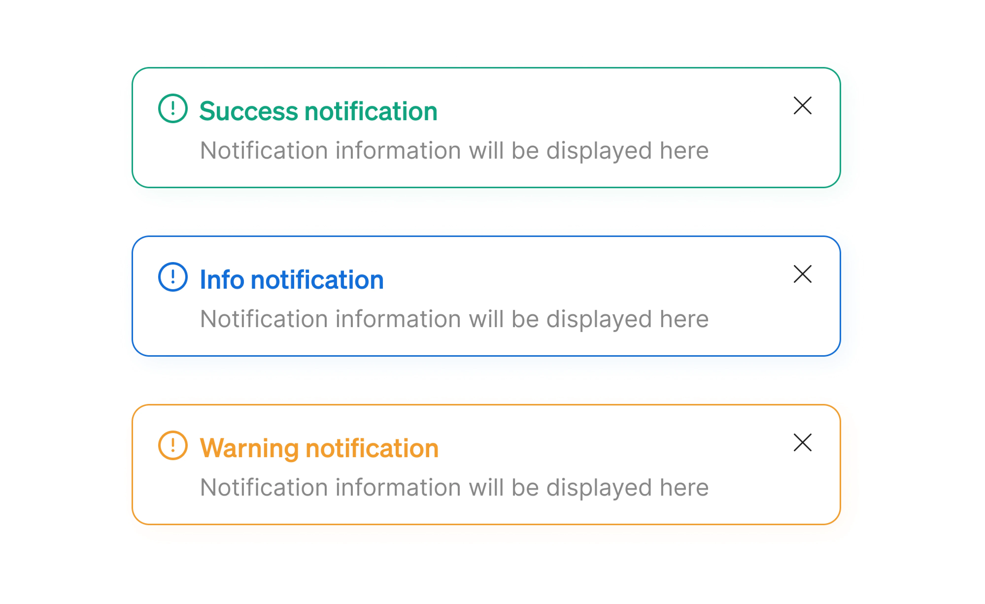 informational notifications