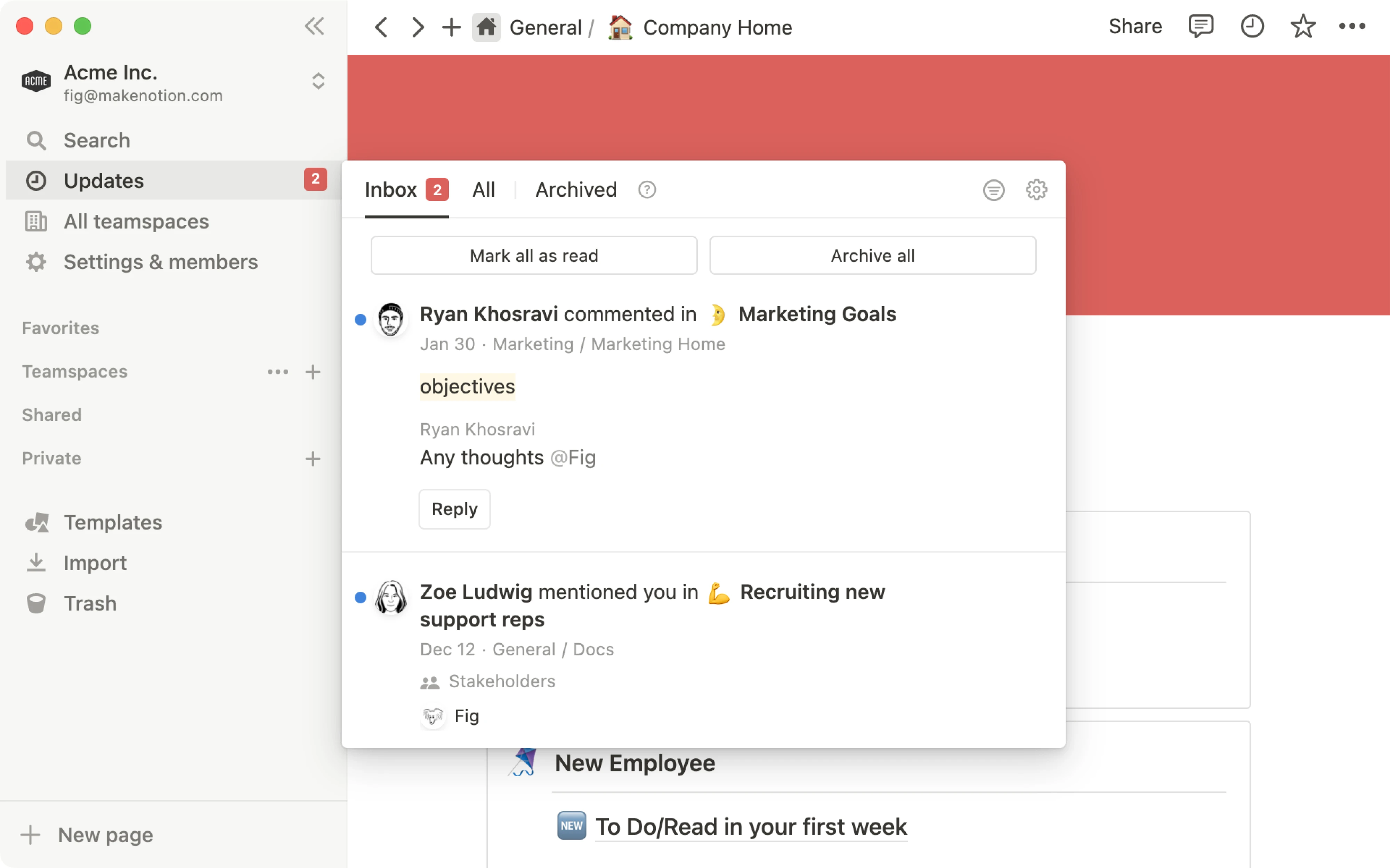 notification ux pattern
