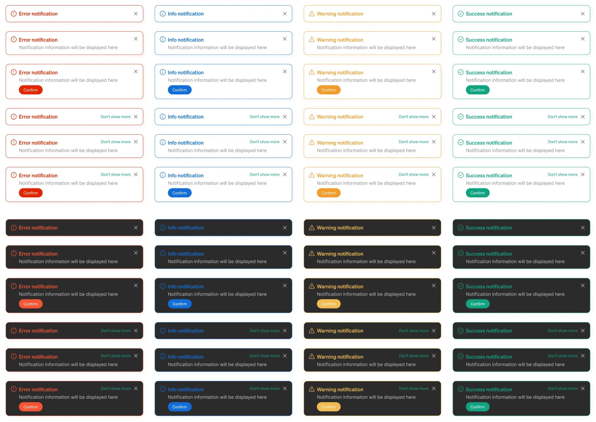 dark mode elements design