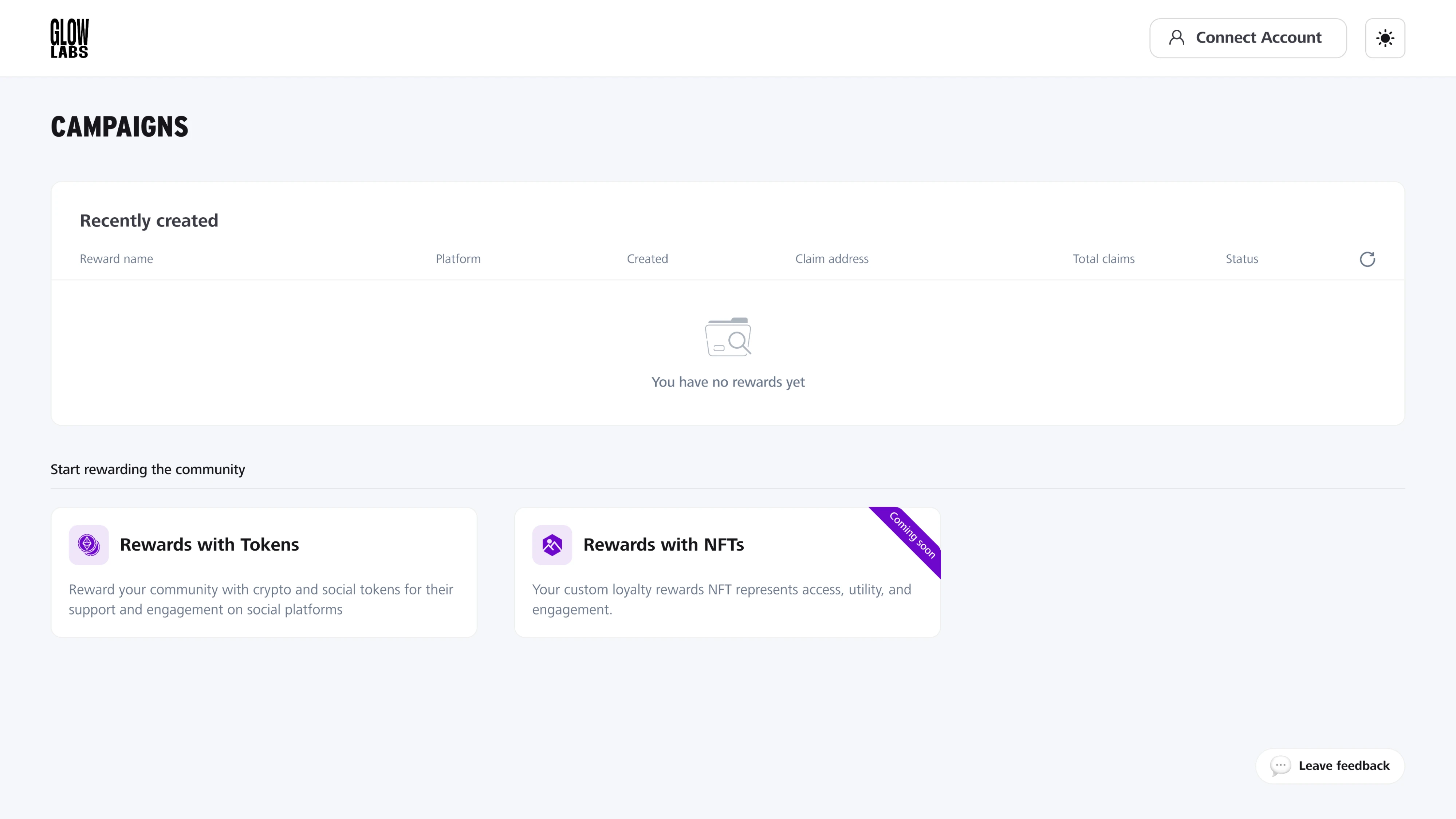 light theme with mode switcher