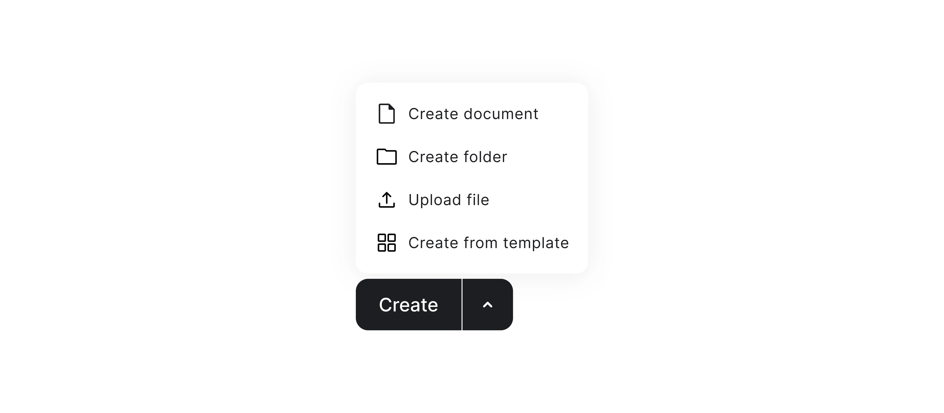 split button ui