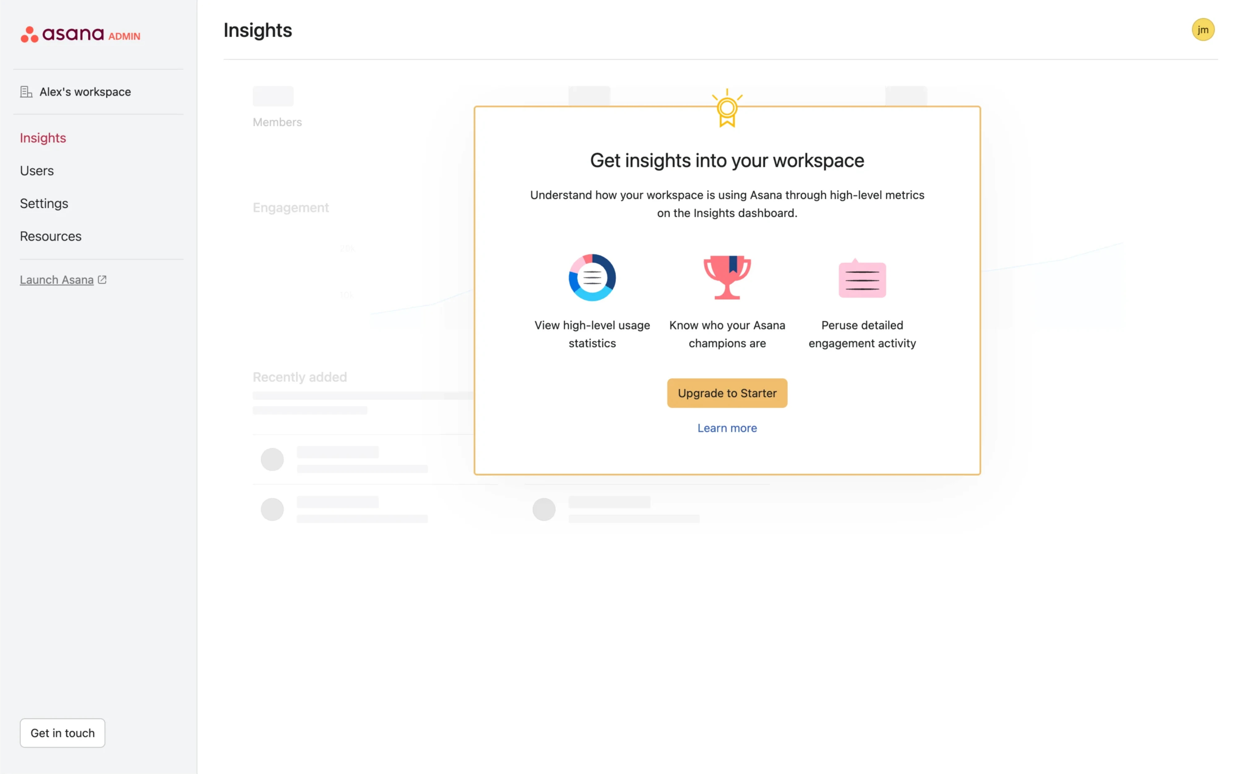 Paywall UI in Asana