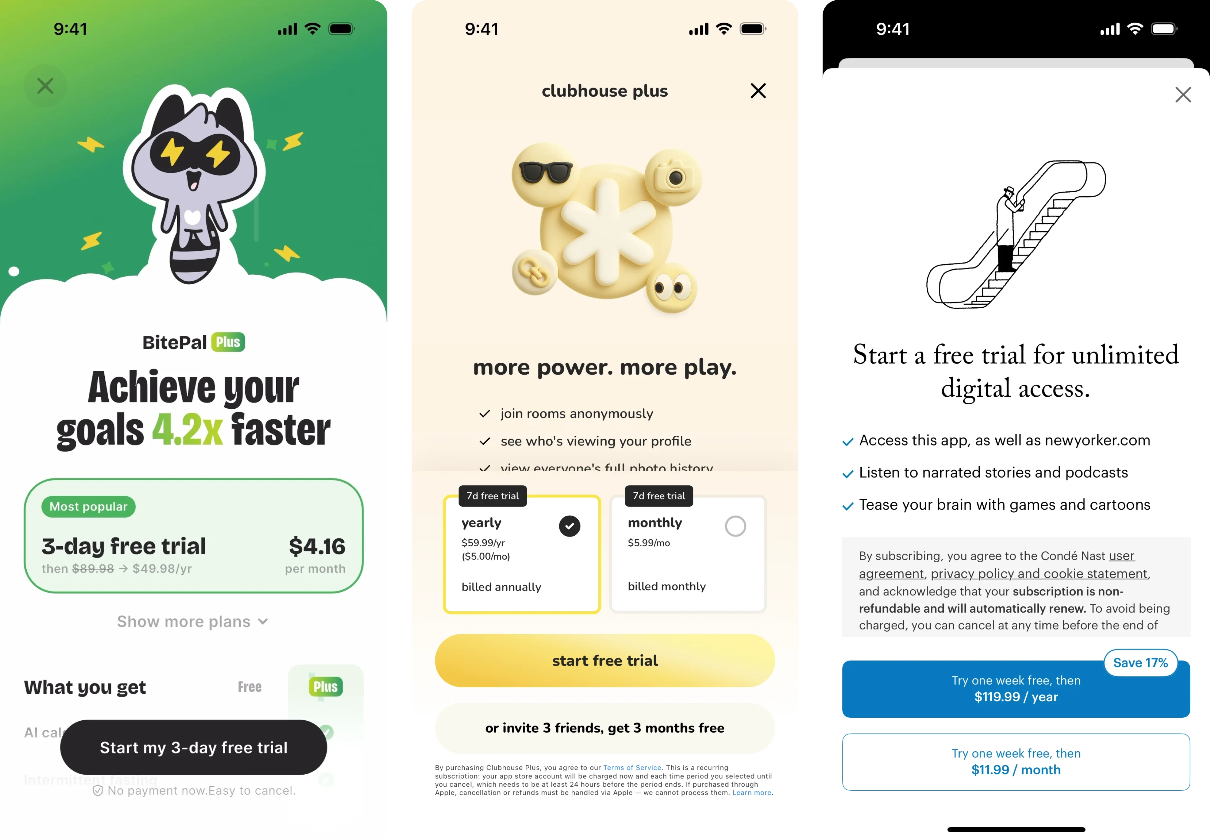Paywall UI examples