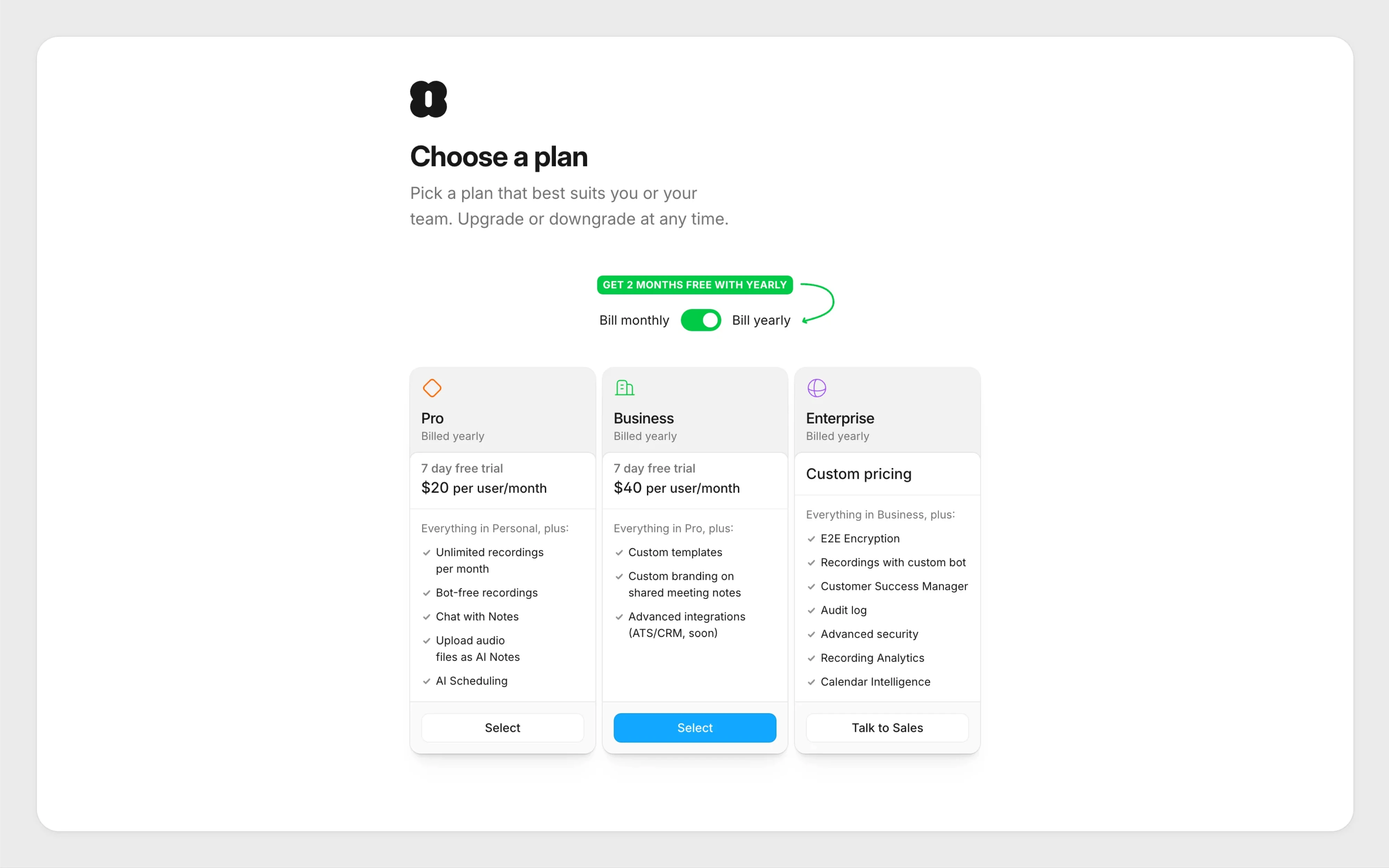 Paywall UI in Amie
