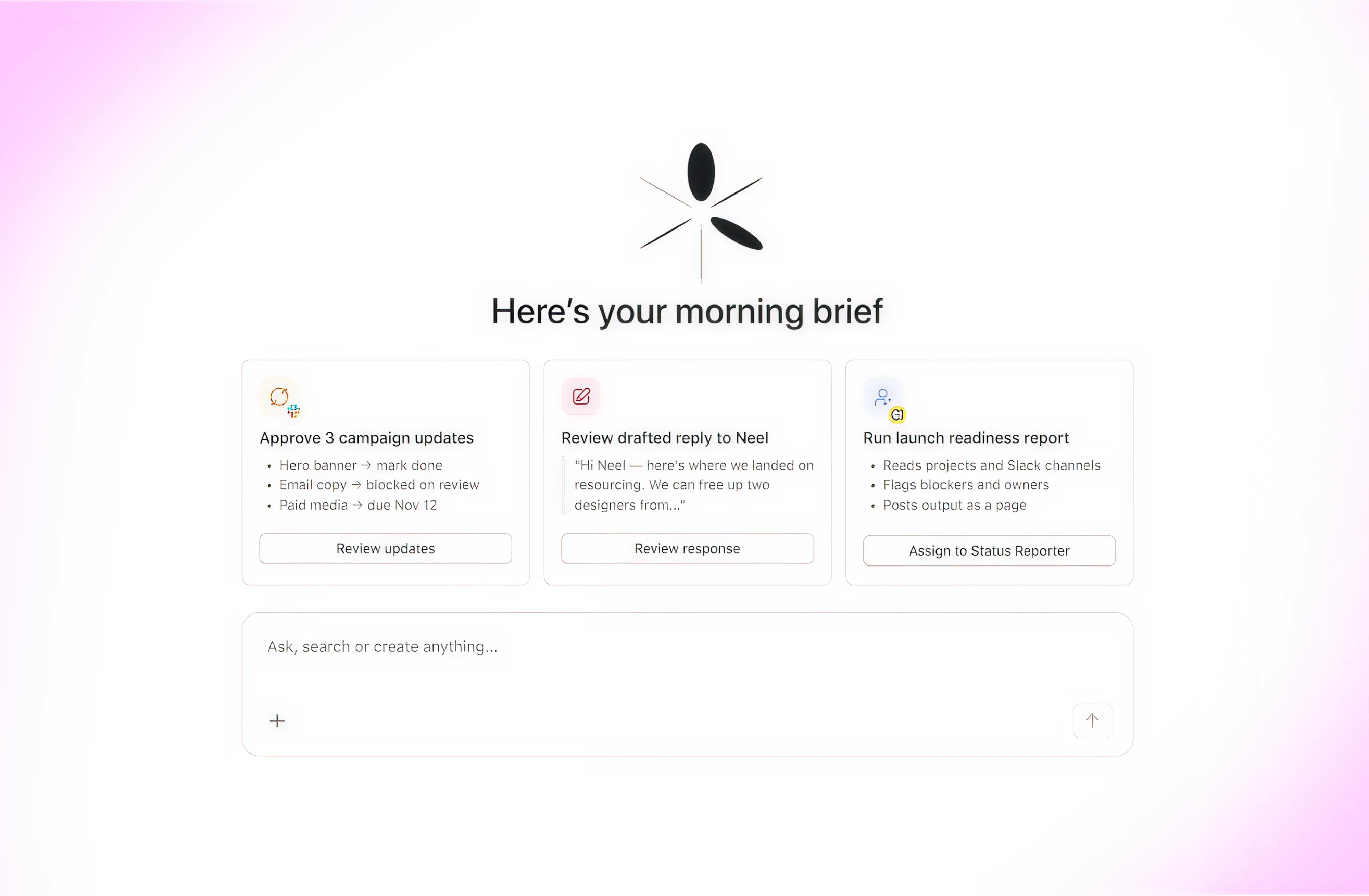 Asana's Dash