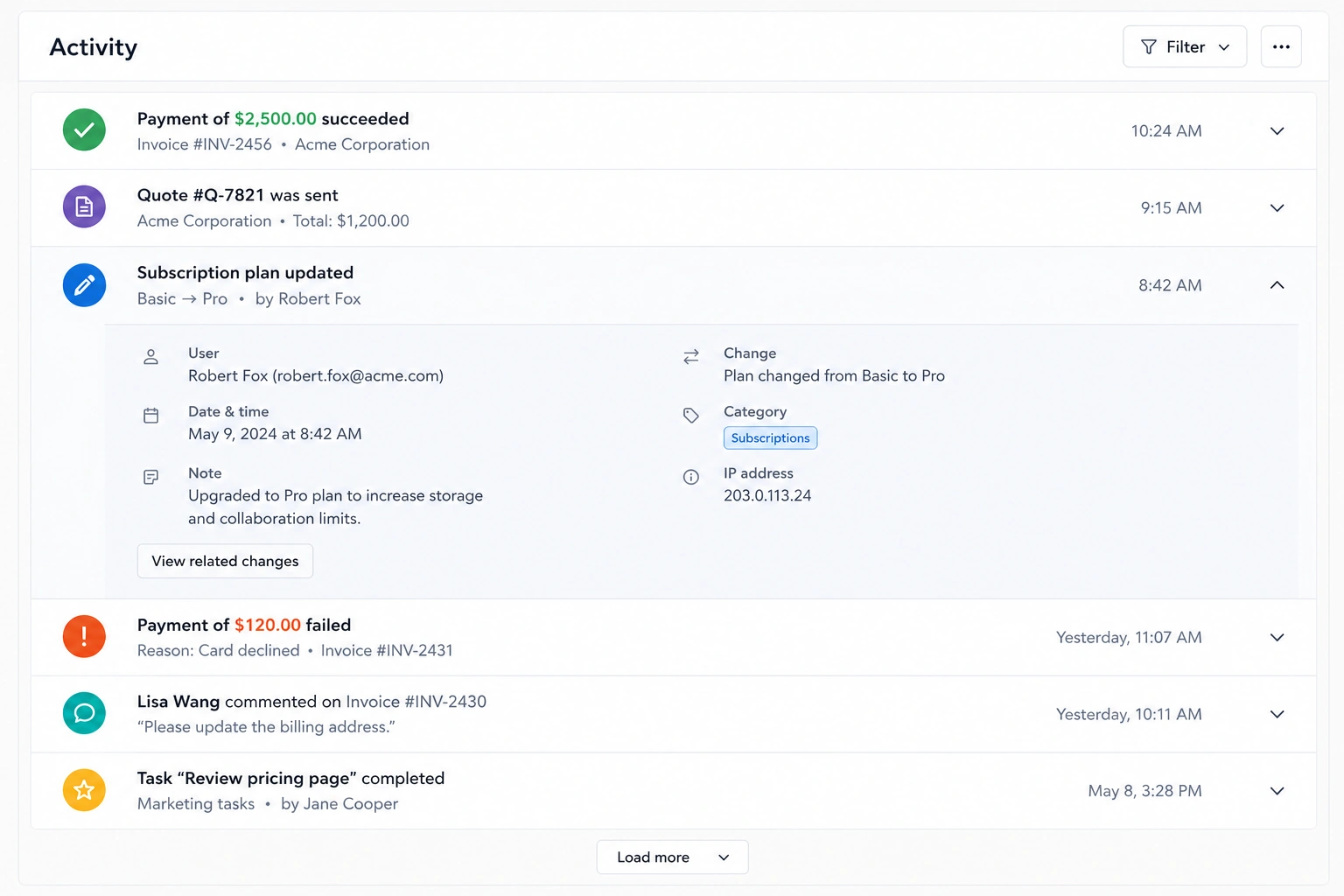 Progressive disclosure in timeline ui