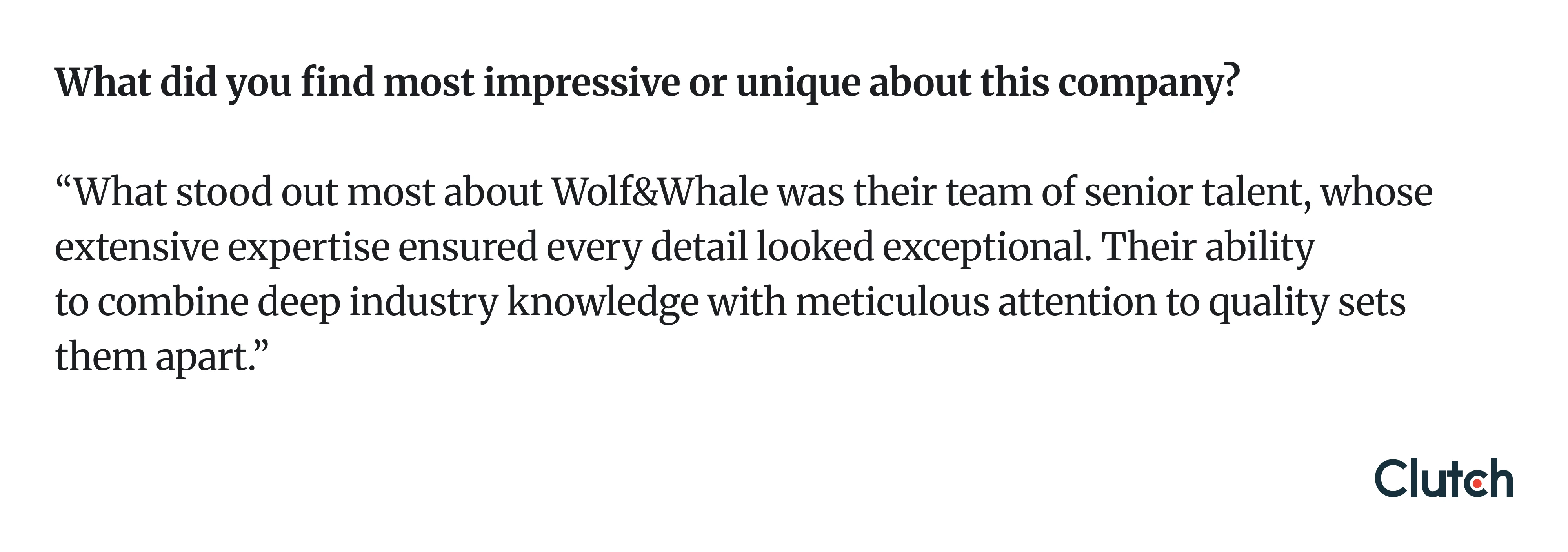 wolf and whale UX design agency review