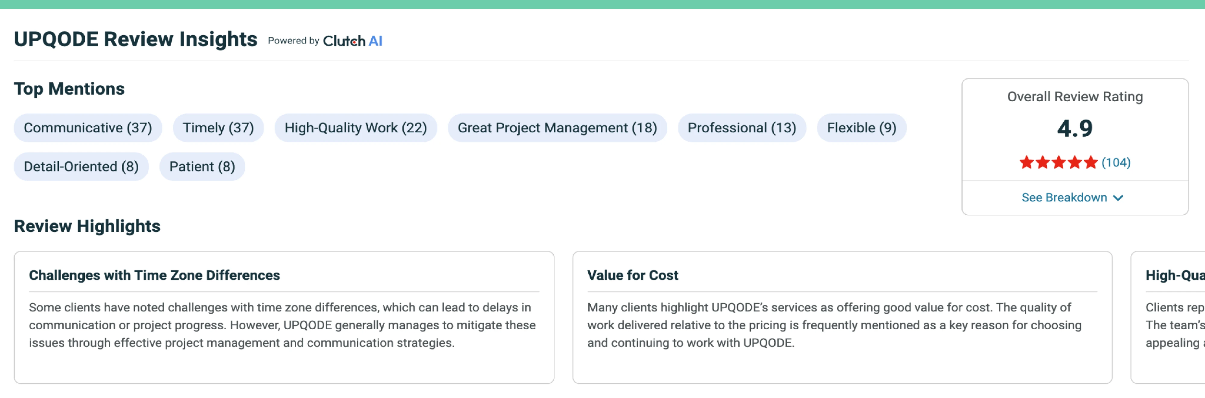 UPQODE clutch snapshot