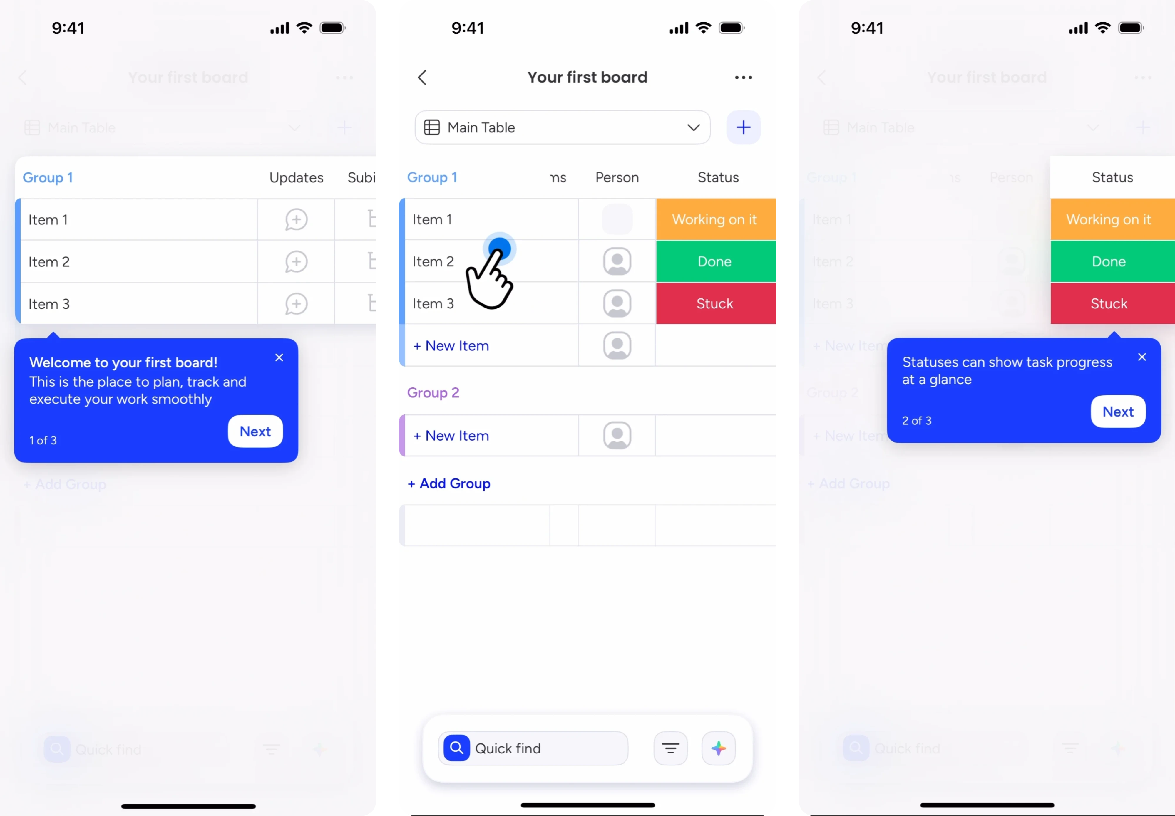 Monday.com’s function-oriented onboarding