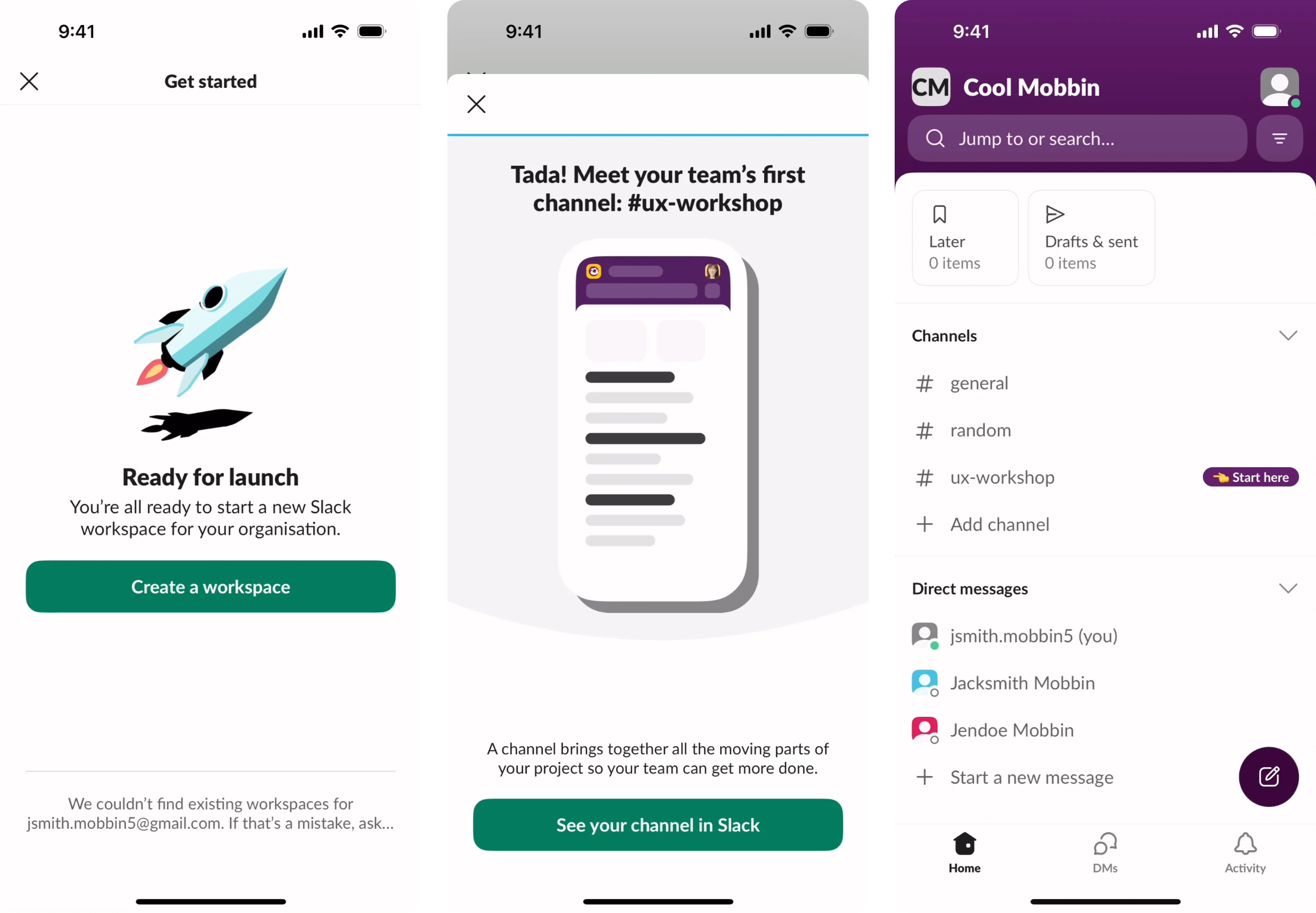 Slack’s progressive onboarding