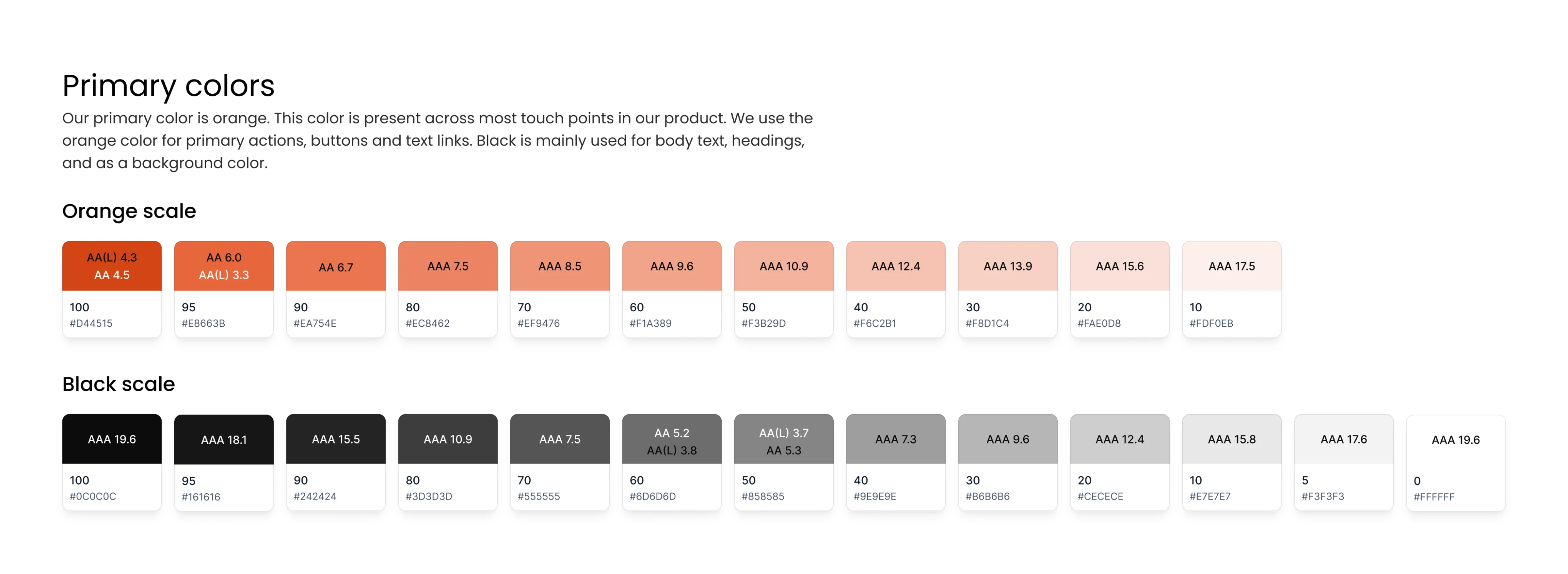 Color palette for Newton360