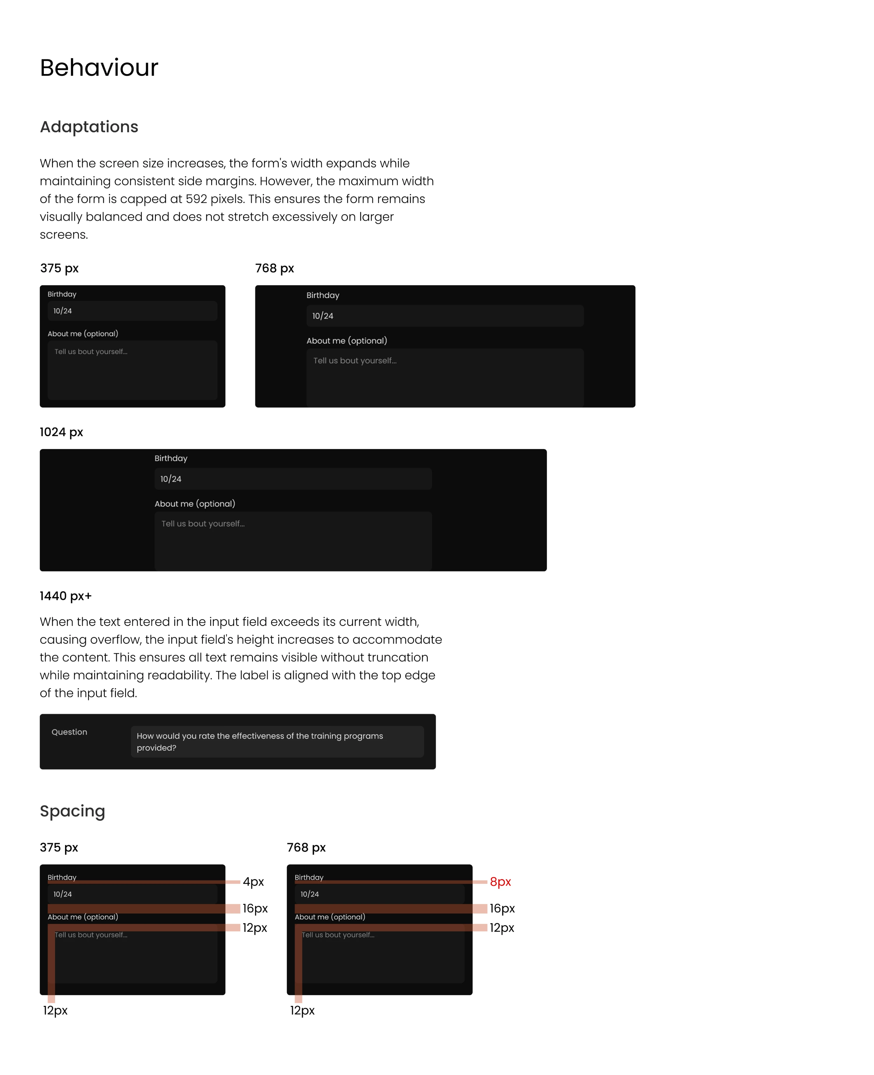 Excerpt from a design system