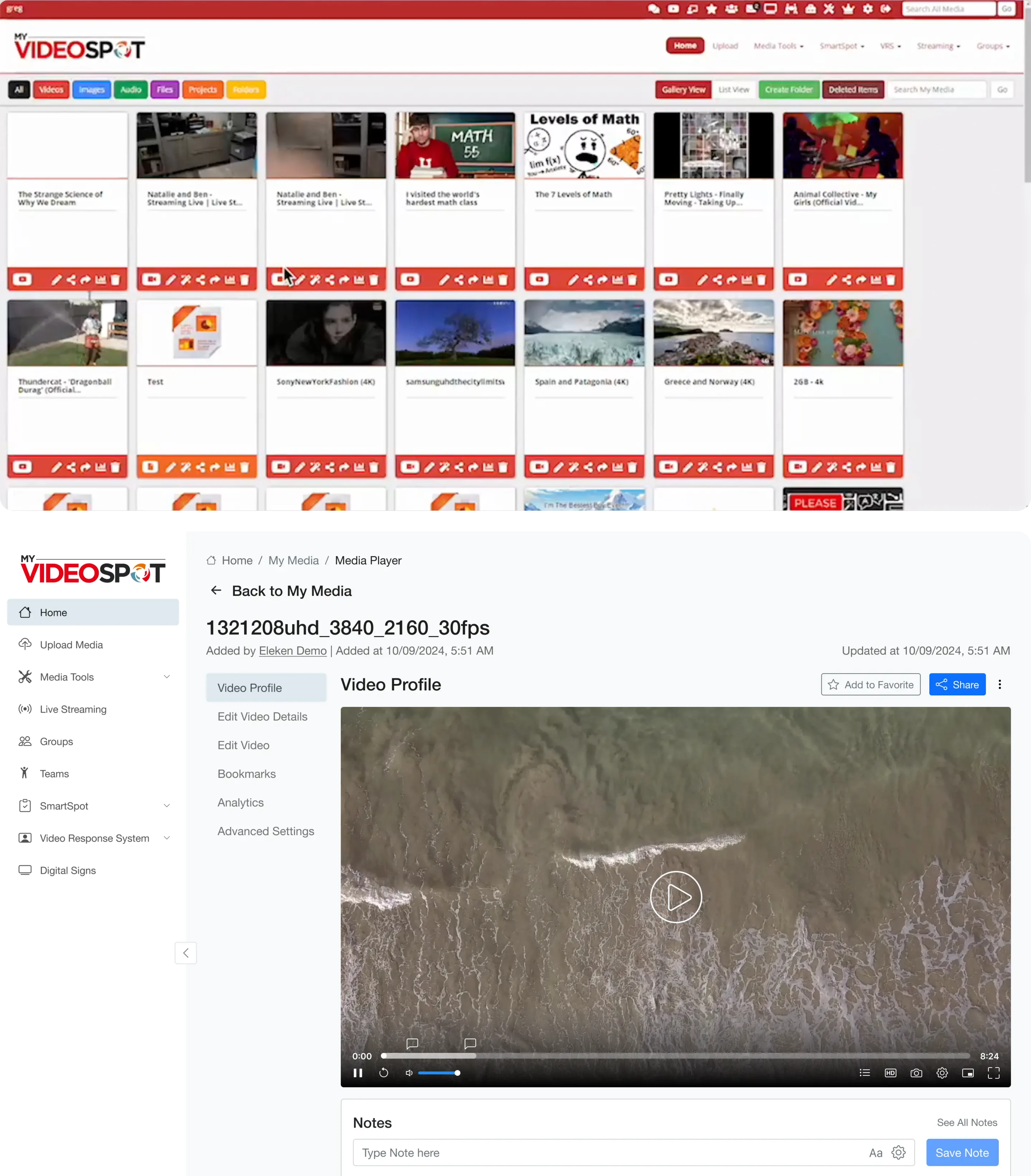 UX improvements for My Video Spot