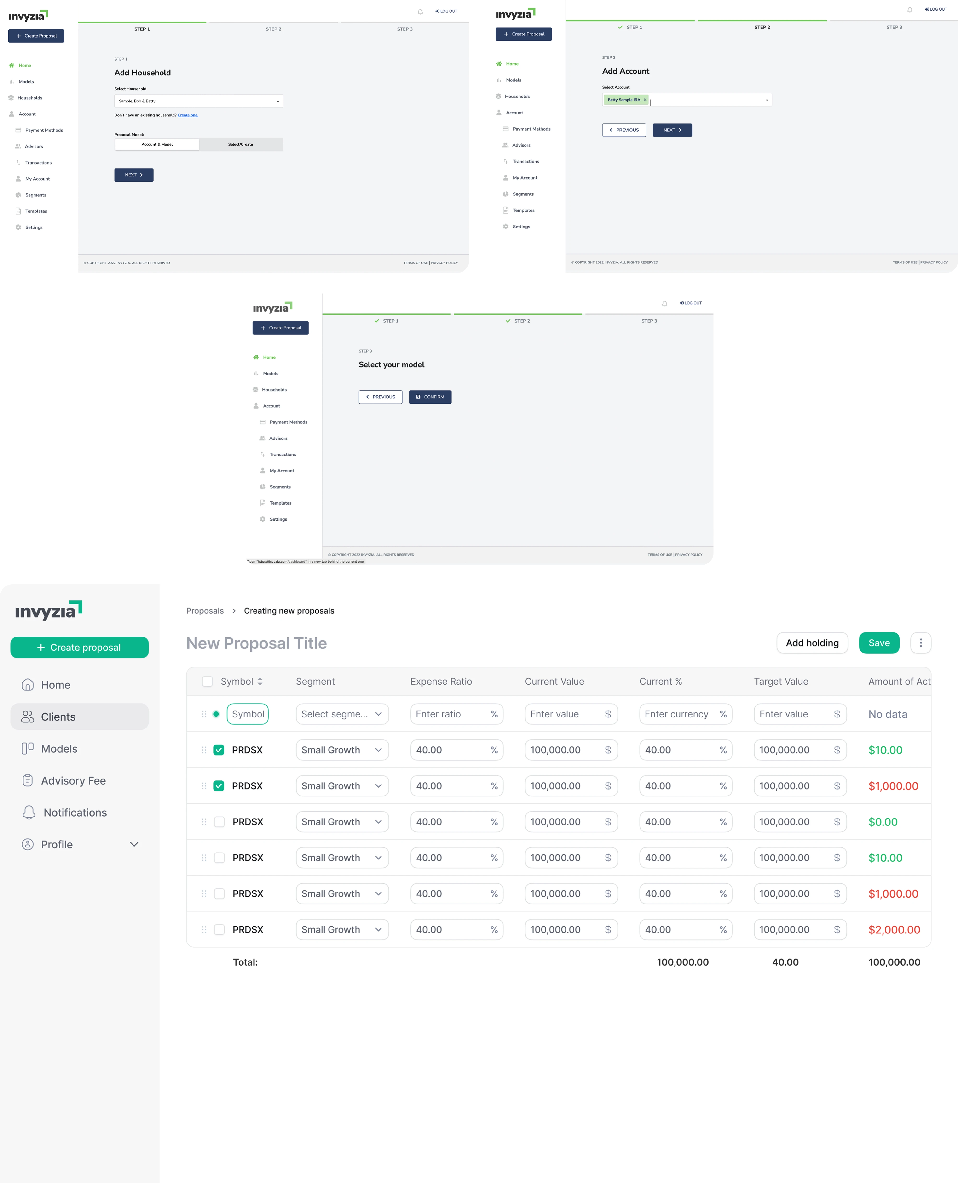 UX improvements for Invyzia Solutions