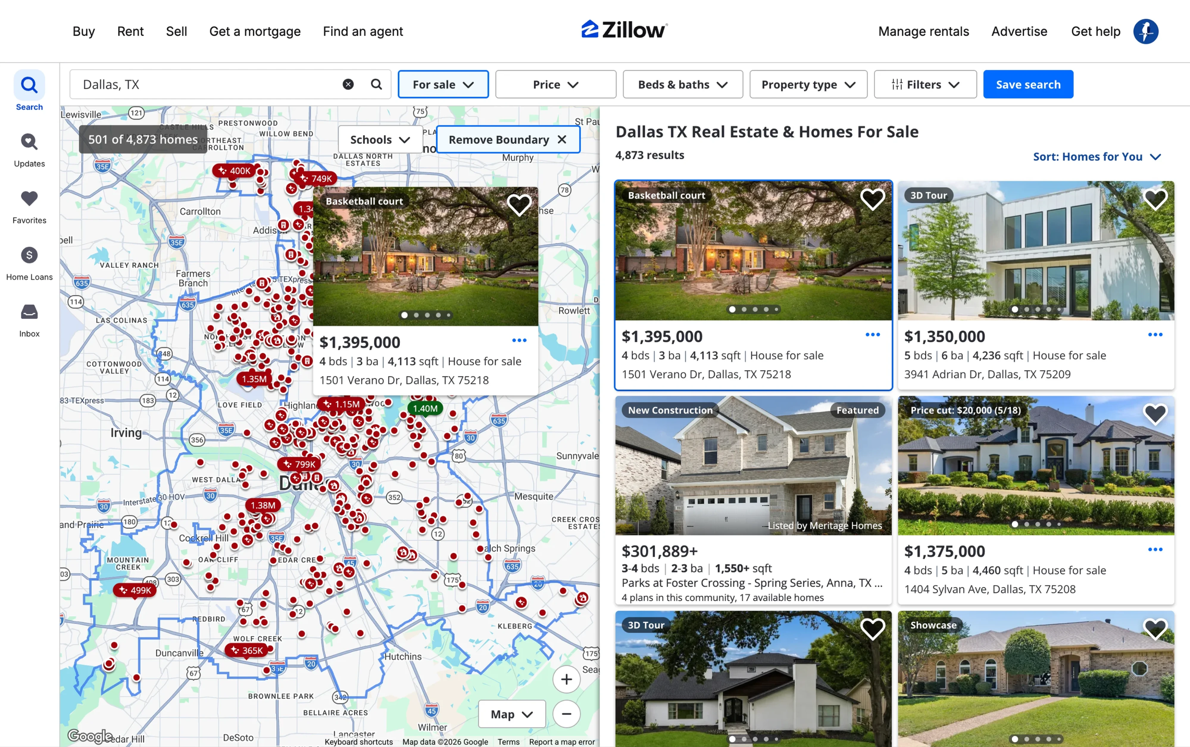 Popovers on Zillow