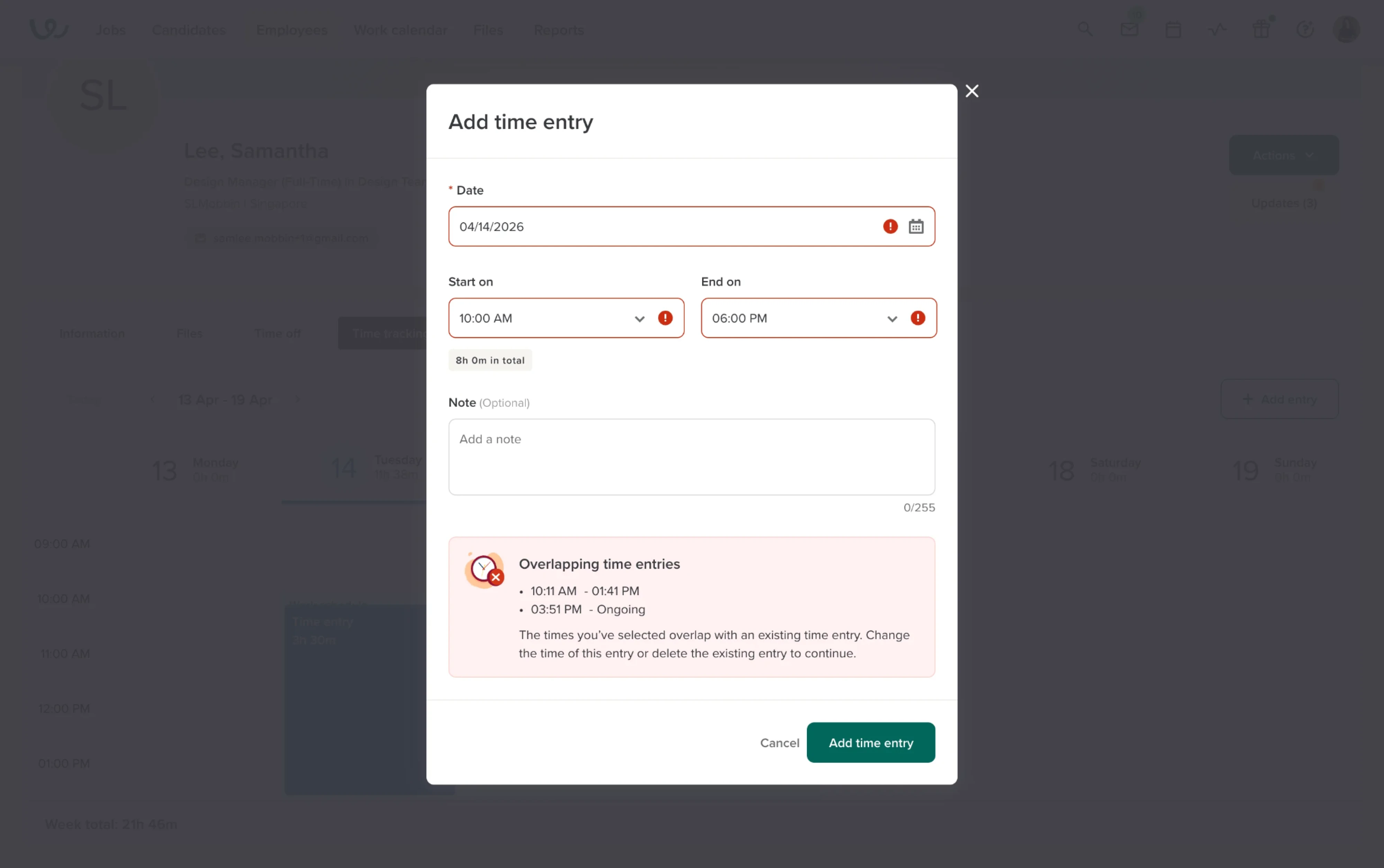 On-submit validation