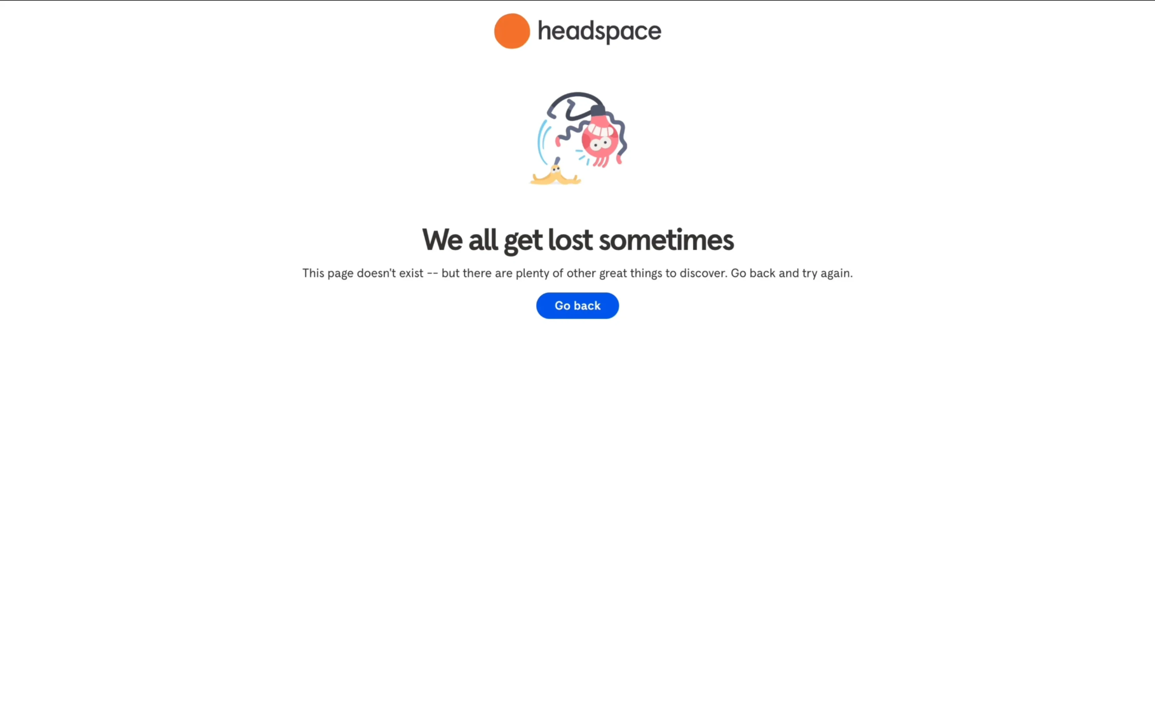 Branded 404 page