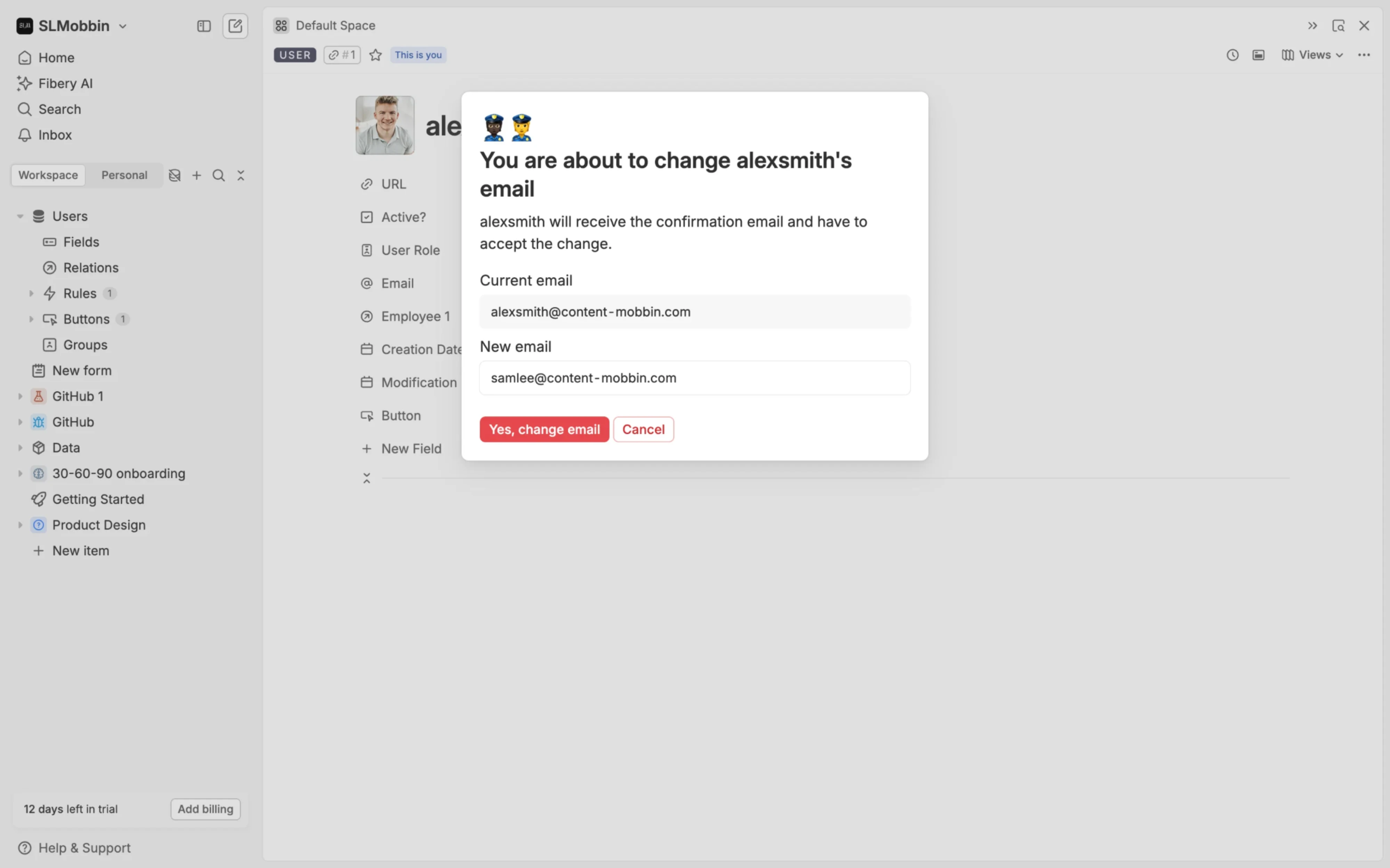 Confirmation dialogs