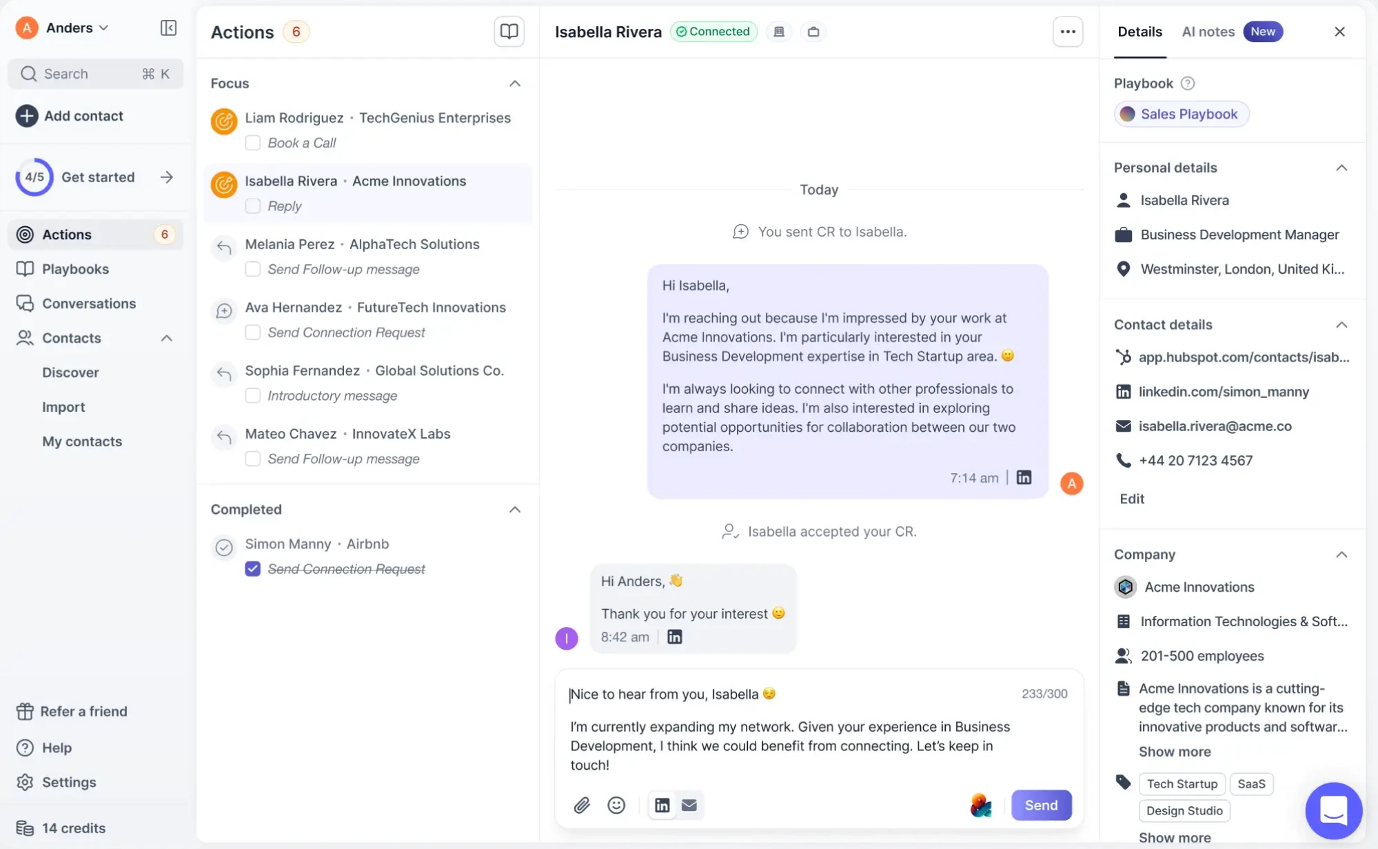 Zaplify’s interface after the Product Discover Process