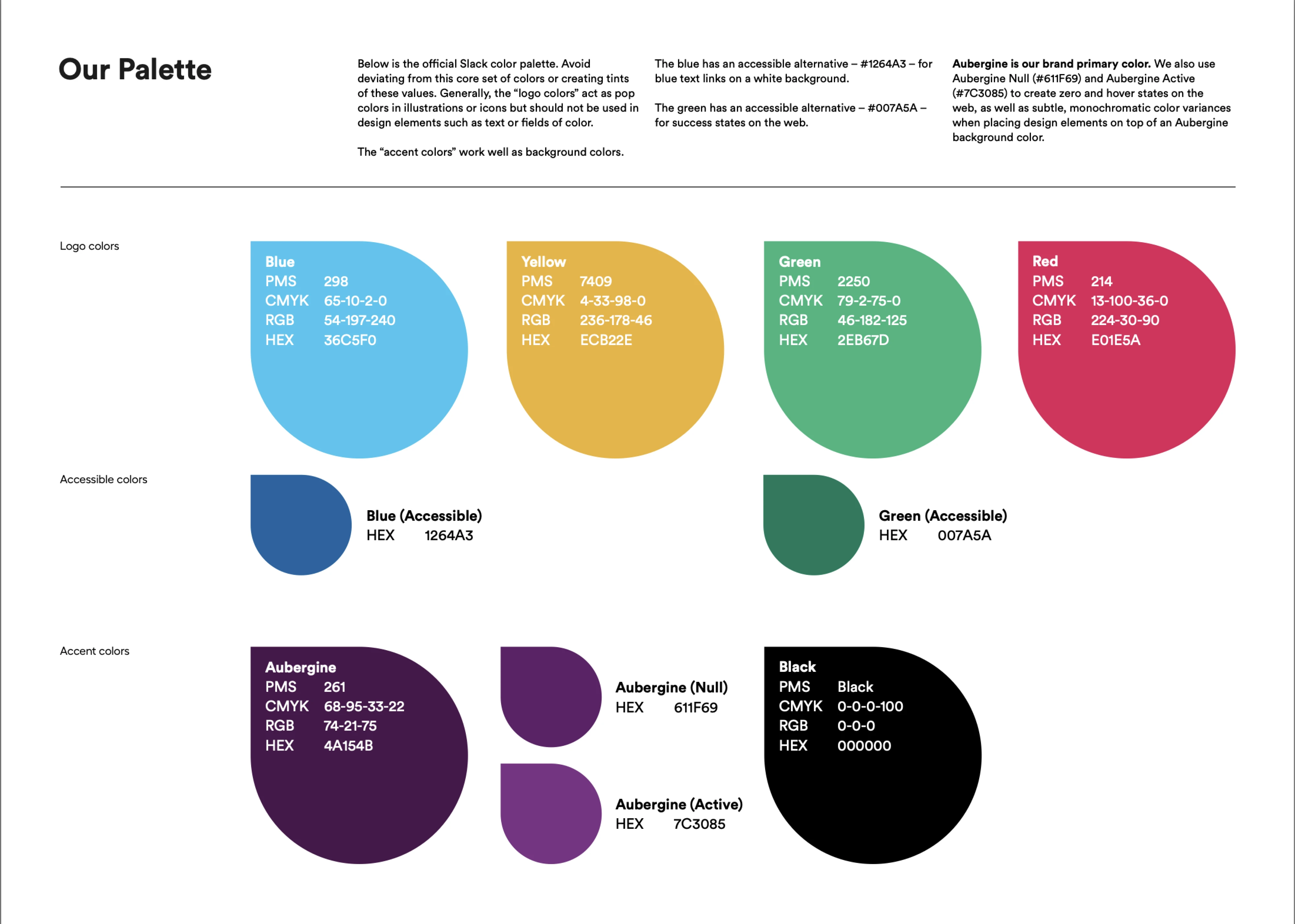 Slack public brand guidelines
