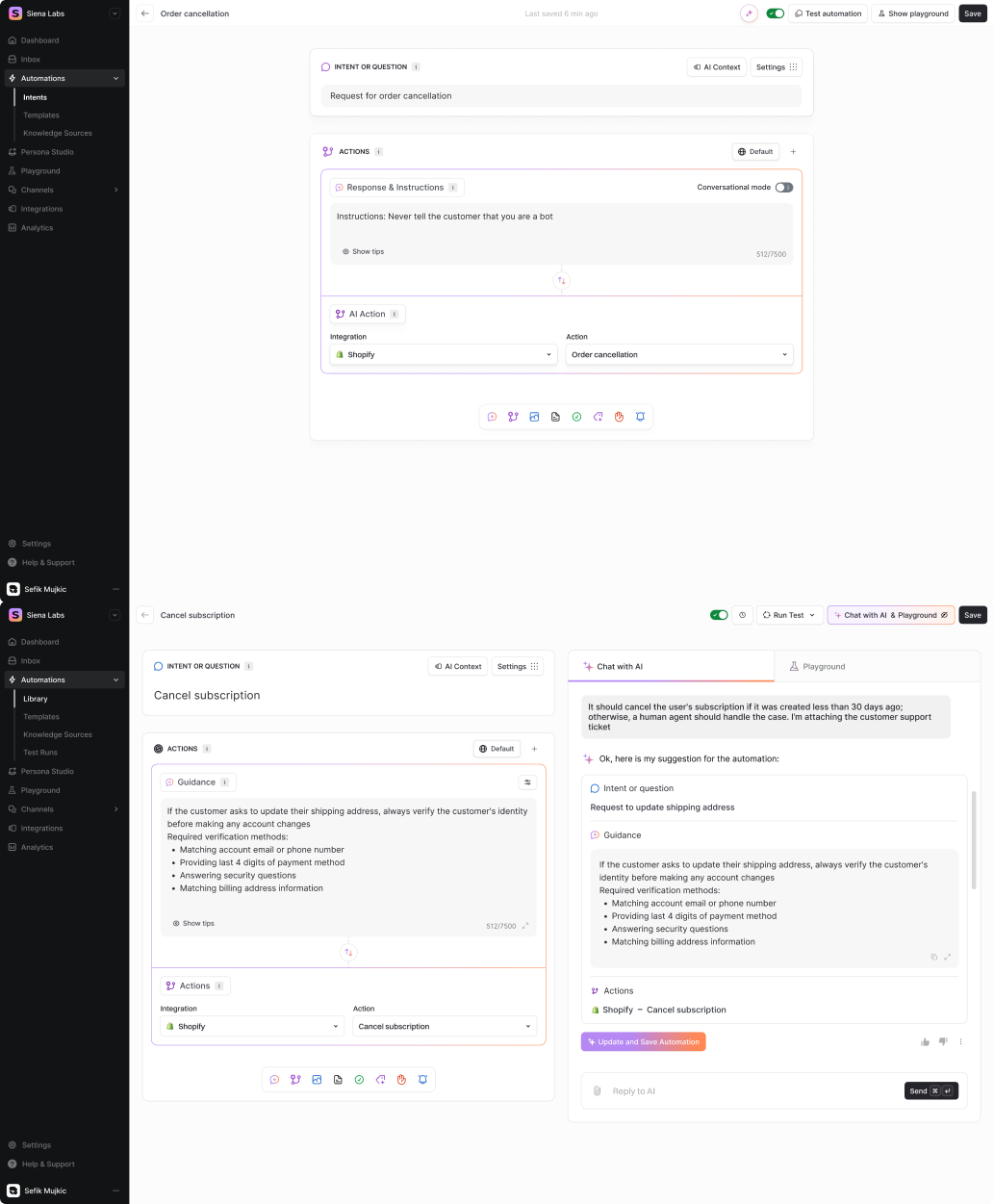 ai design patterns in a saas product 