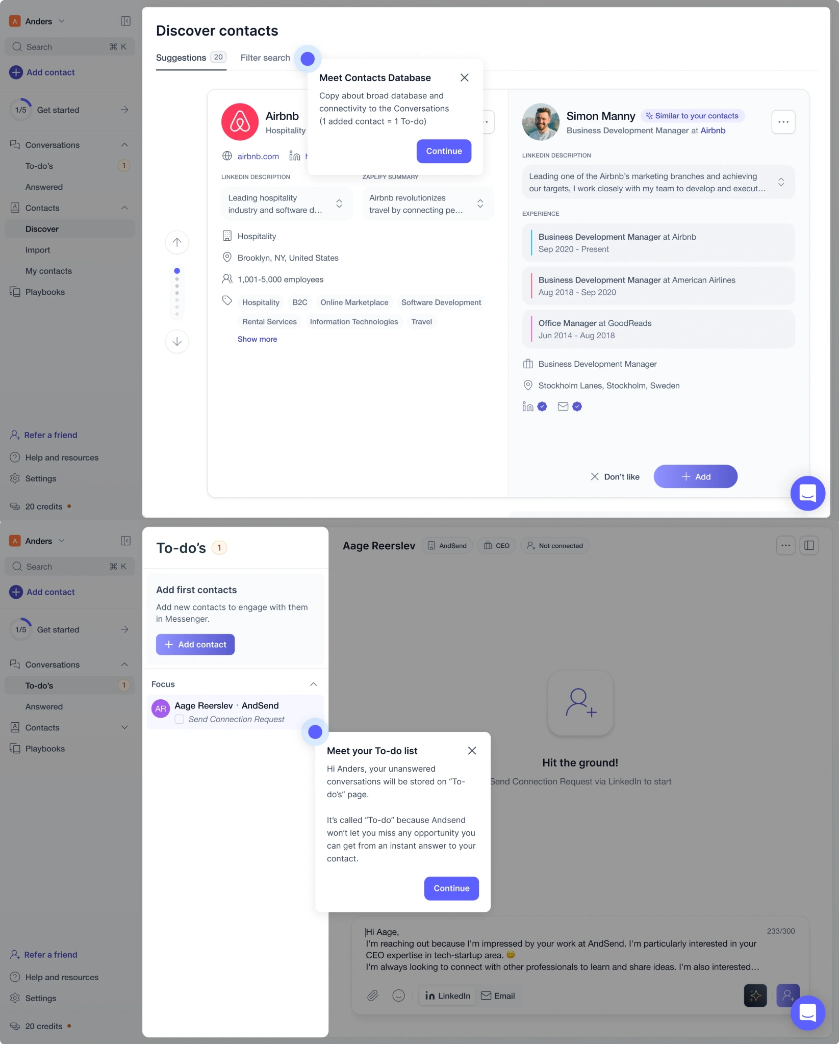 saas ux design example