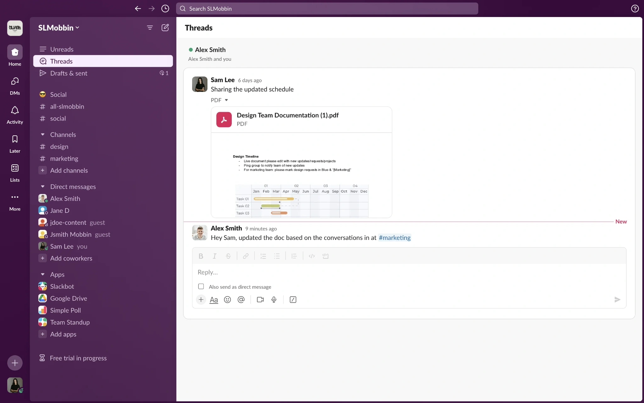 slack ux design