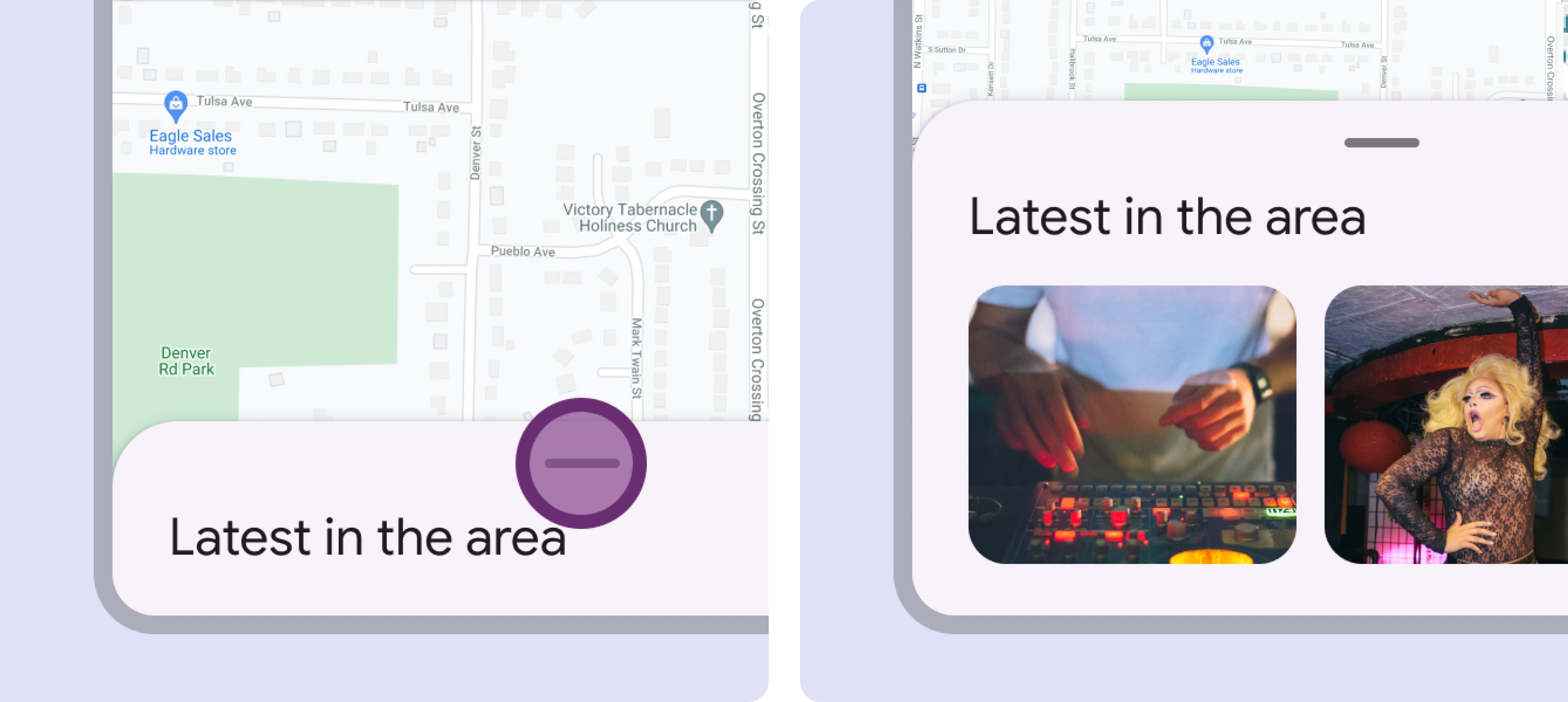 Bottom Sheet UI example