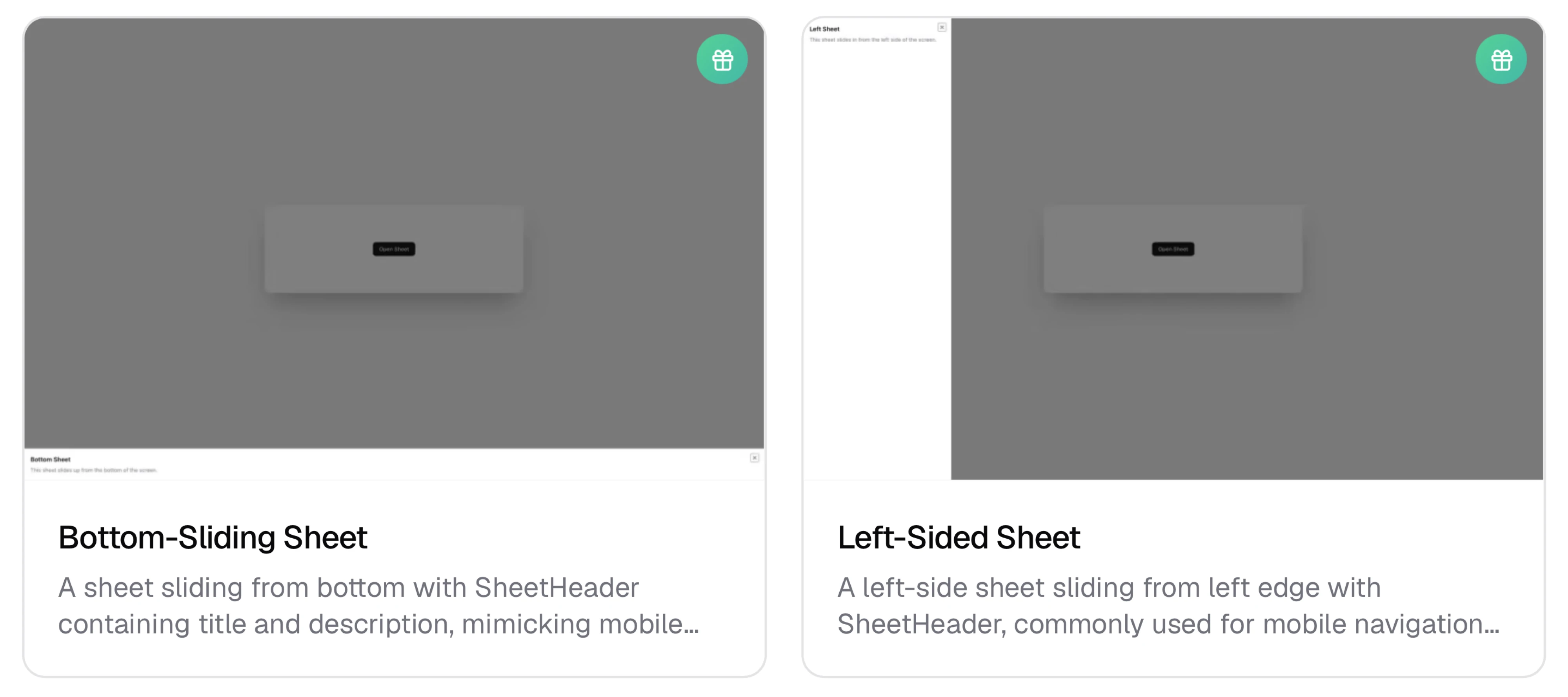 Shadcn UI bottom sheet