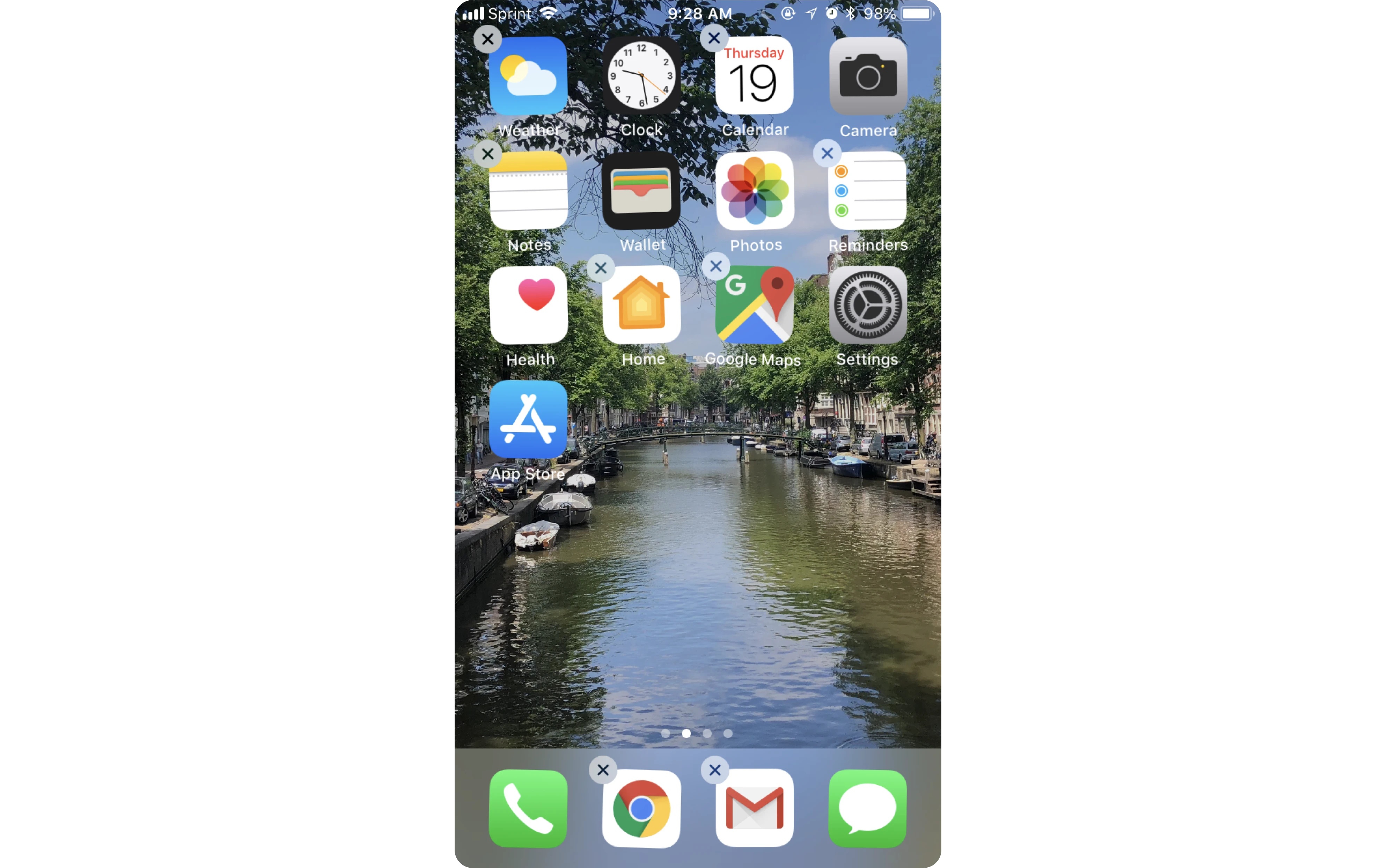 iOS wiggle mode