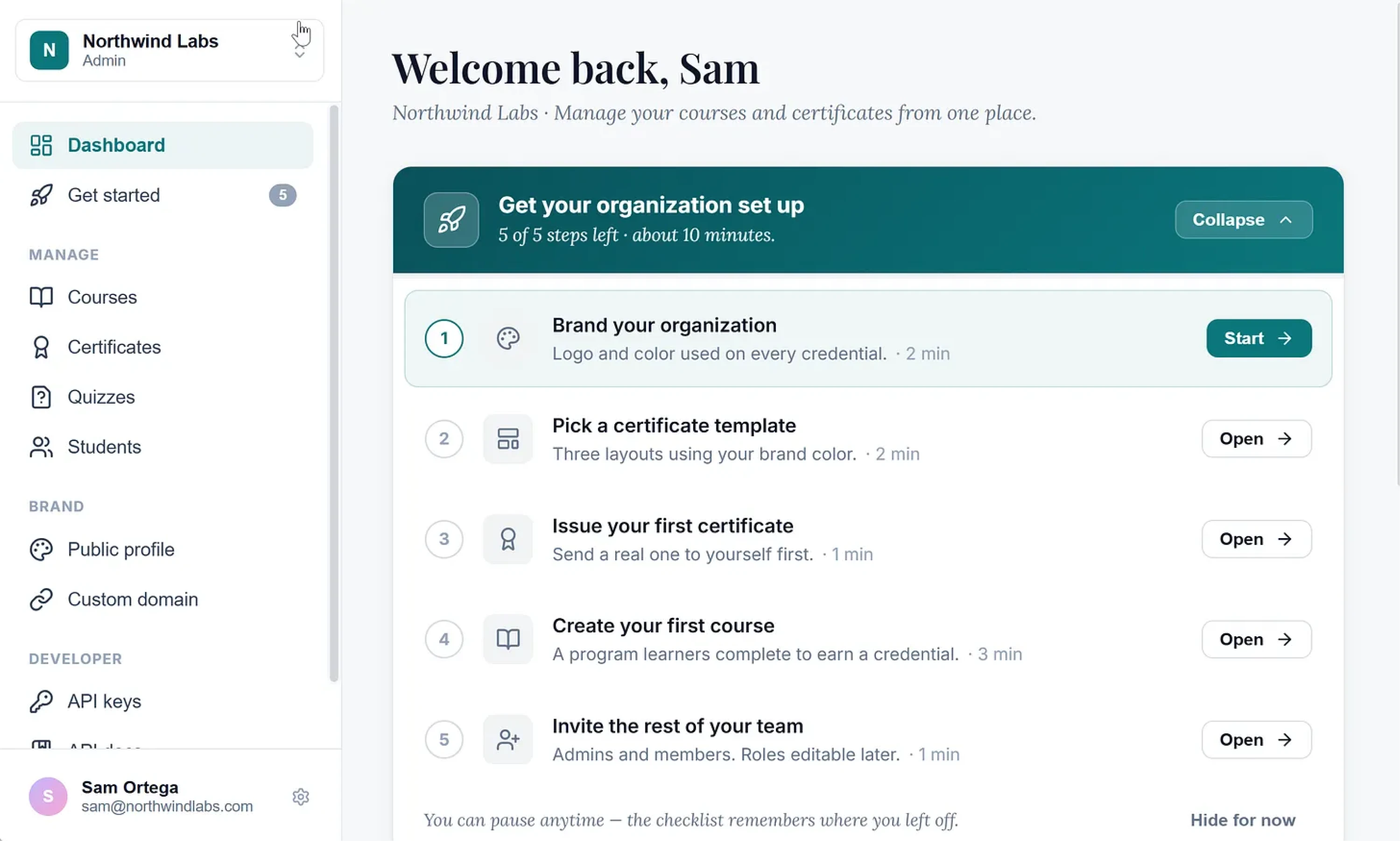 Code prototype example