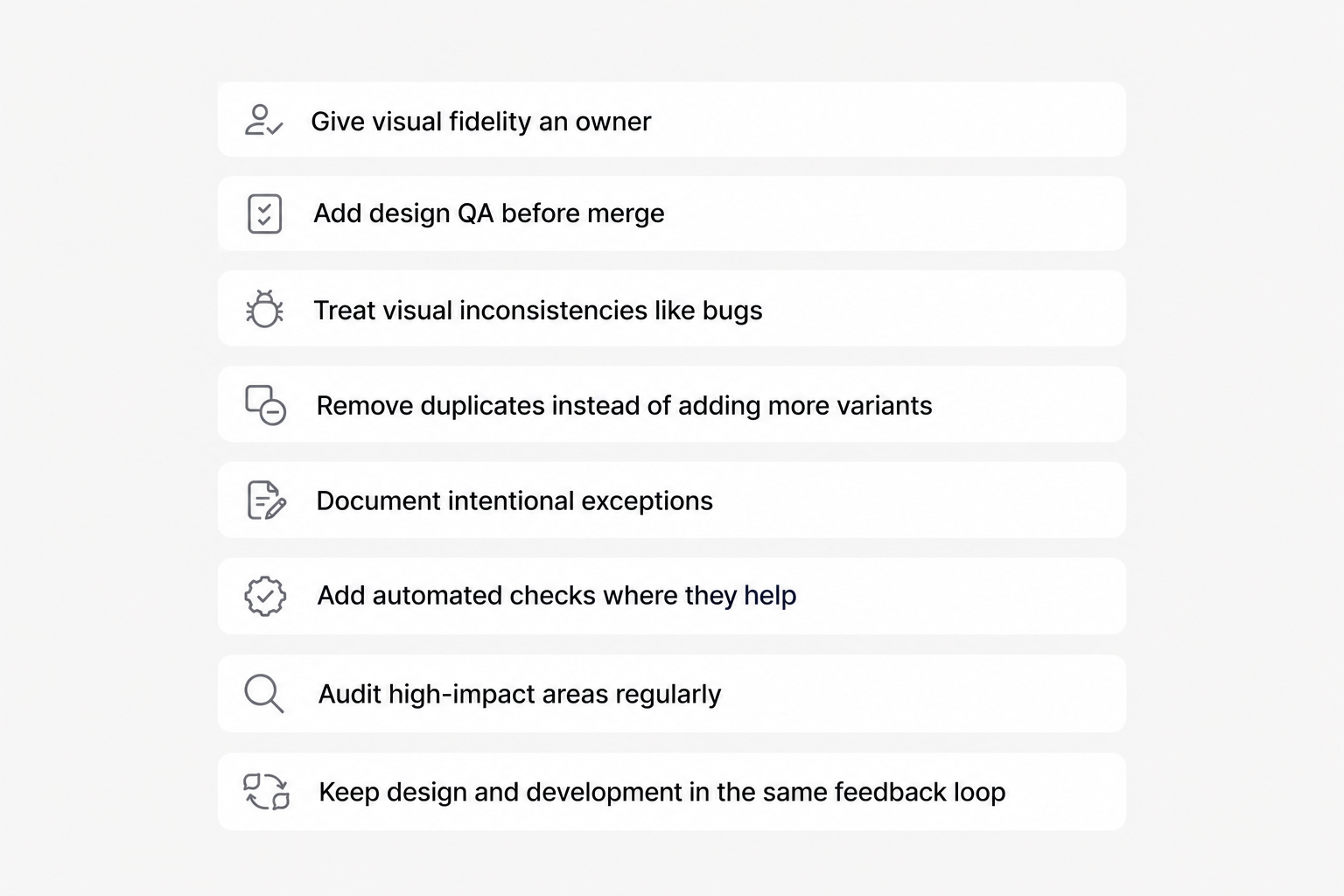 design drift prevention steps