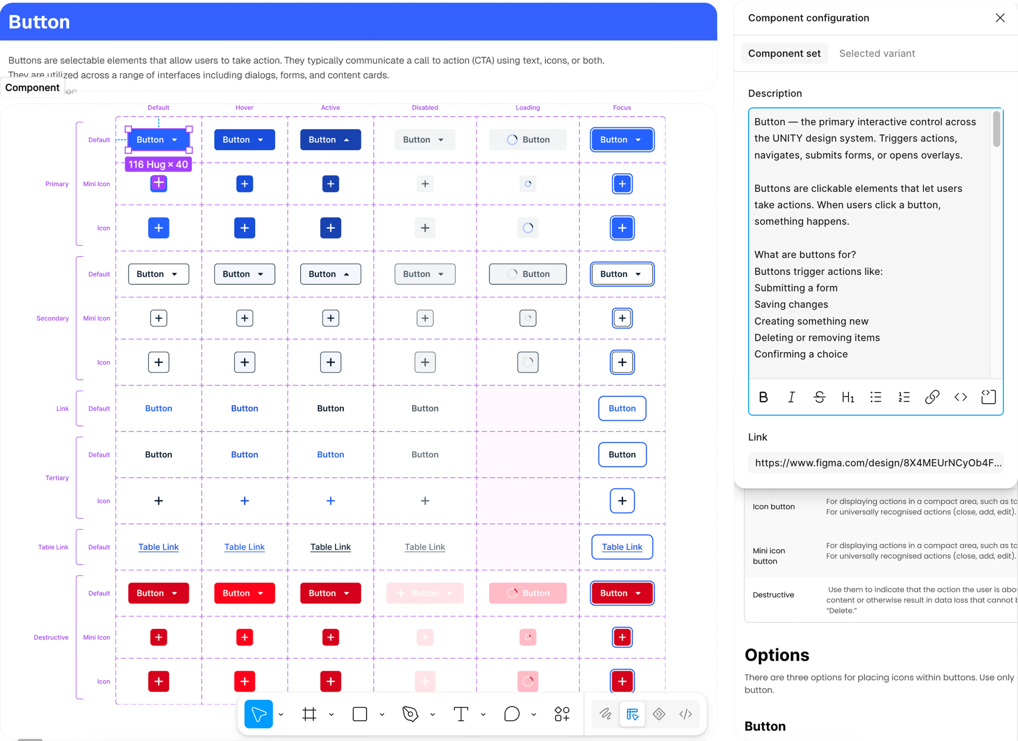 design system with description for ai