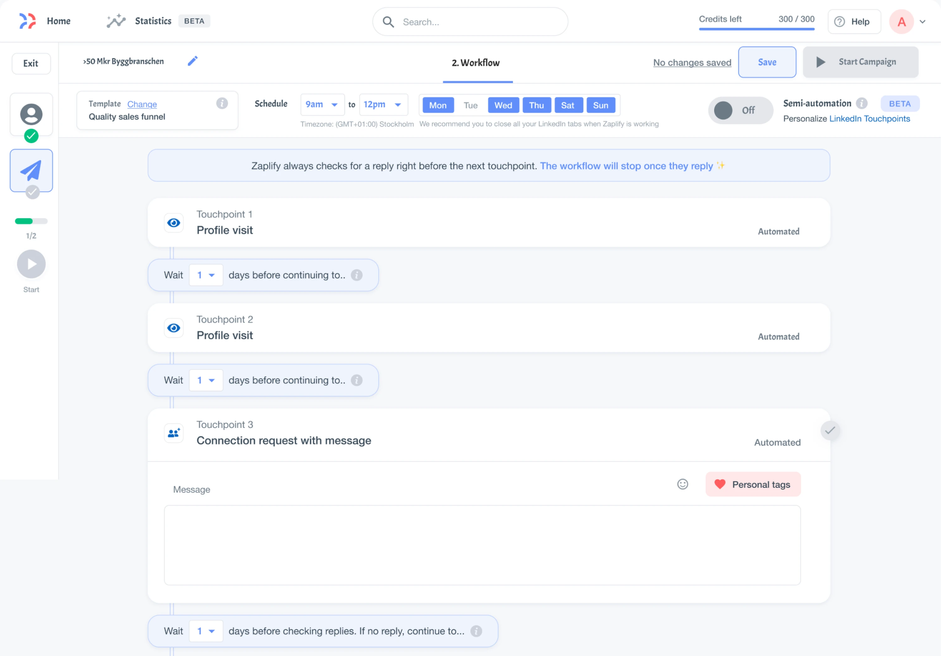 An onboarding before the redesign