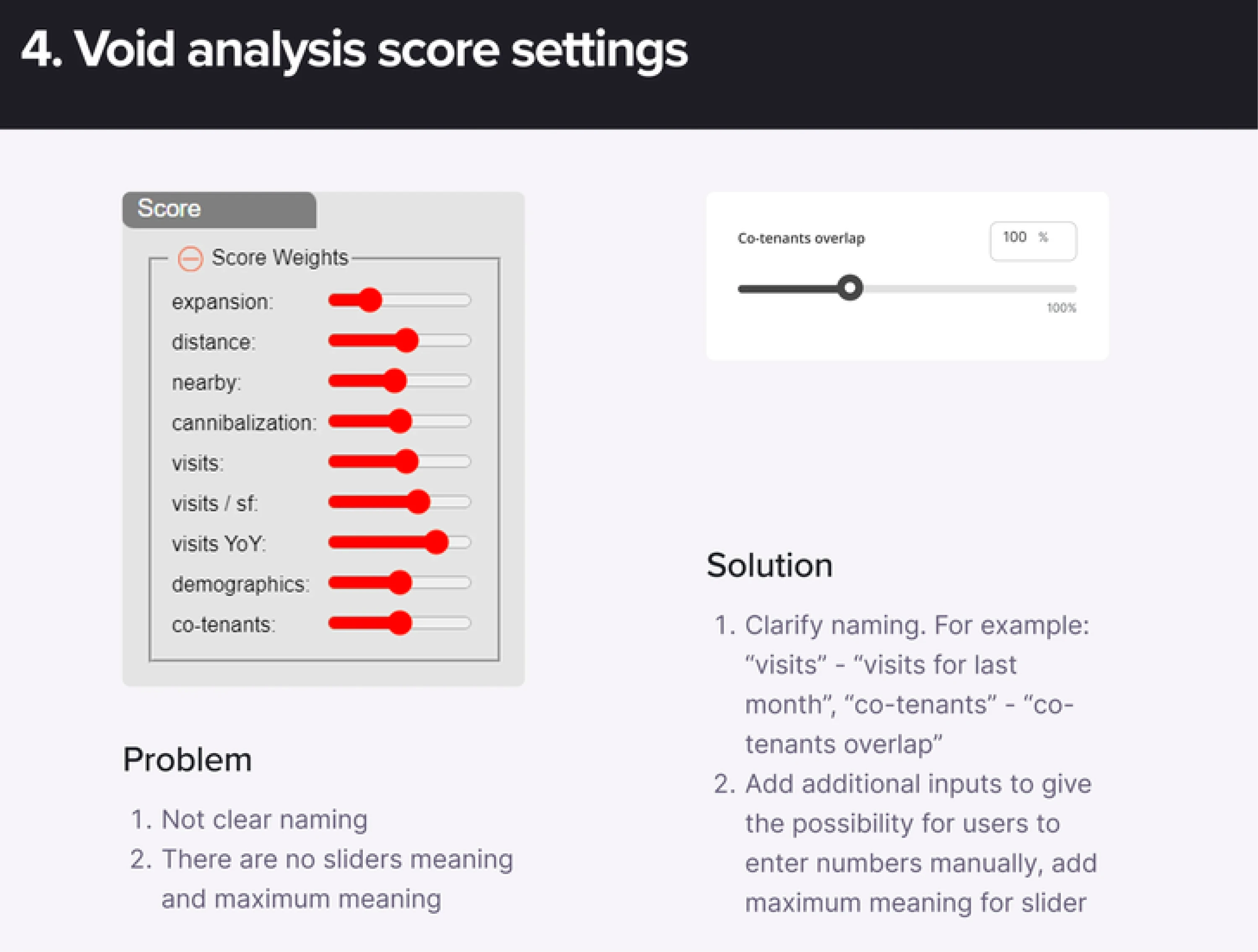 Excerpt from a UX audit 