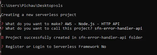 Serverlesss Framework init project