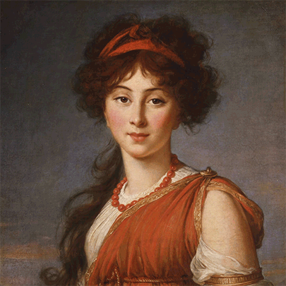 Peinture de Viger Le Brun au regard animé